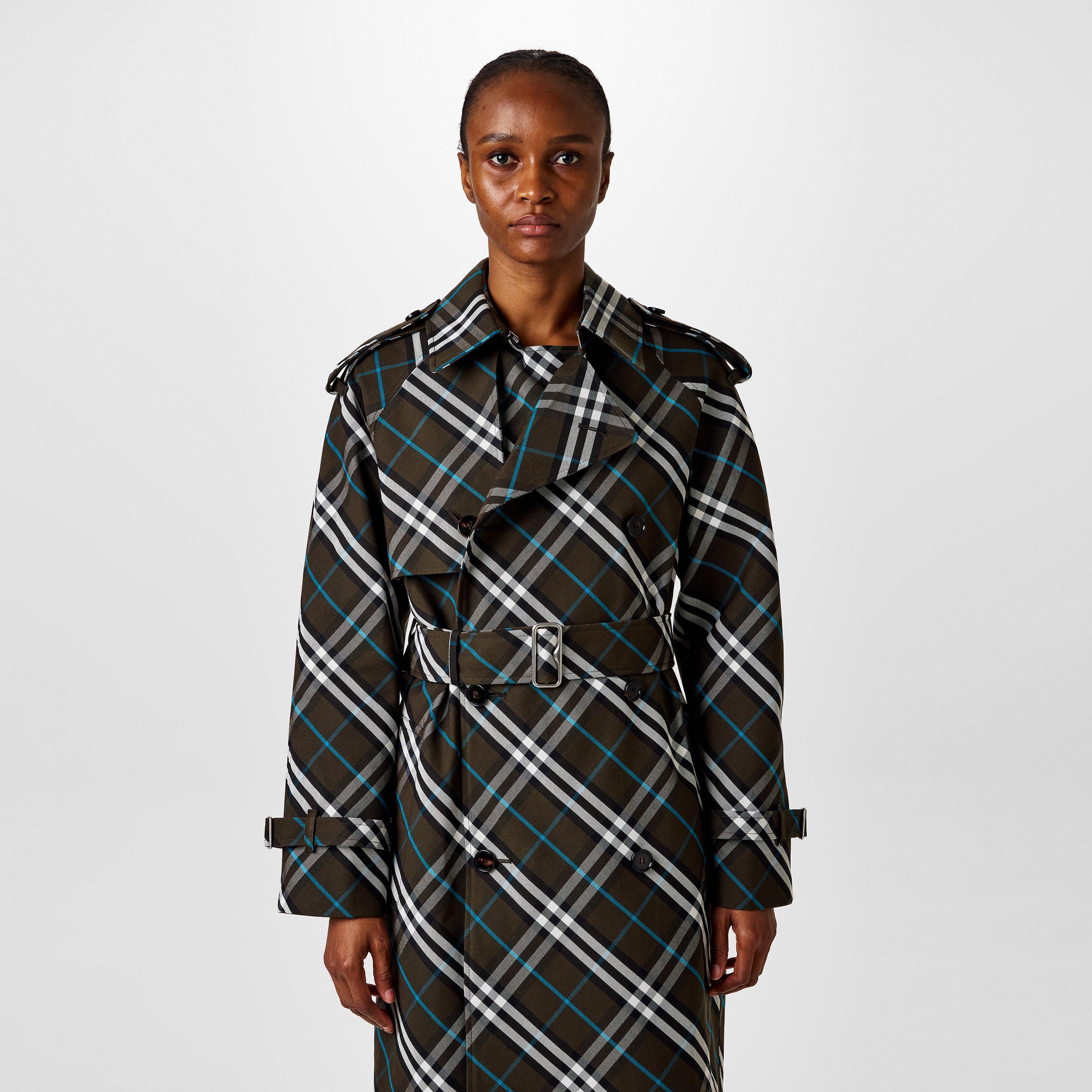 Lichen - Burberry - Women's Long Check Trench Mac - 4