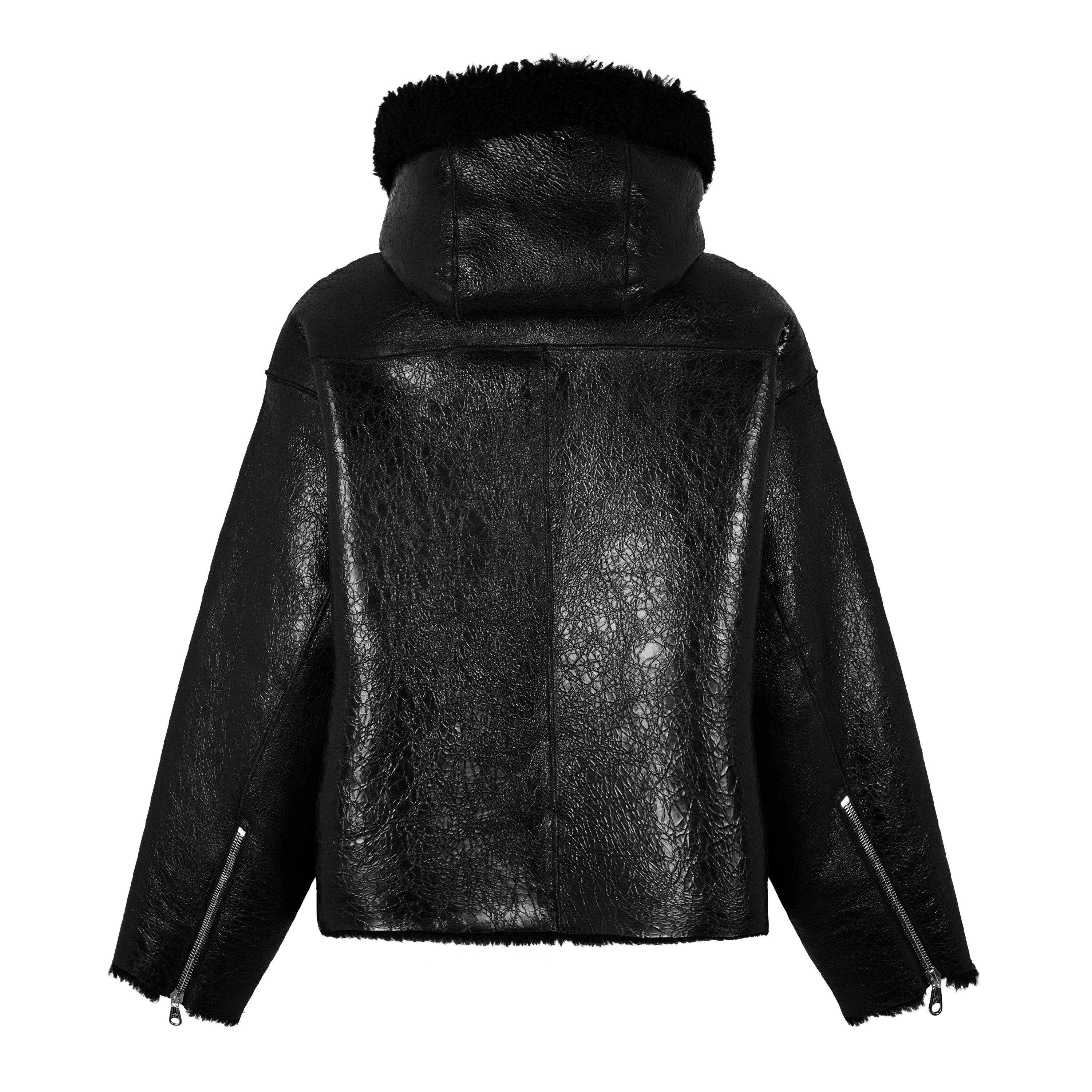 Cole Buxton Men's Aviator Shearling Long Sleeve Zip Shearling