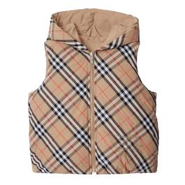 Burberry Reversible Check Nylon Padded Gilet