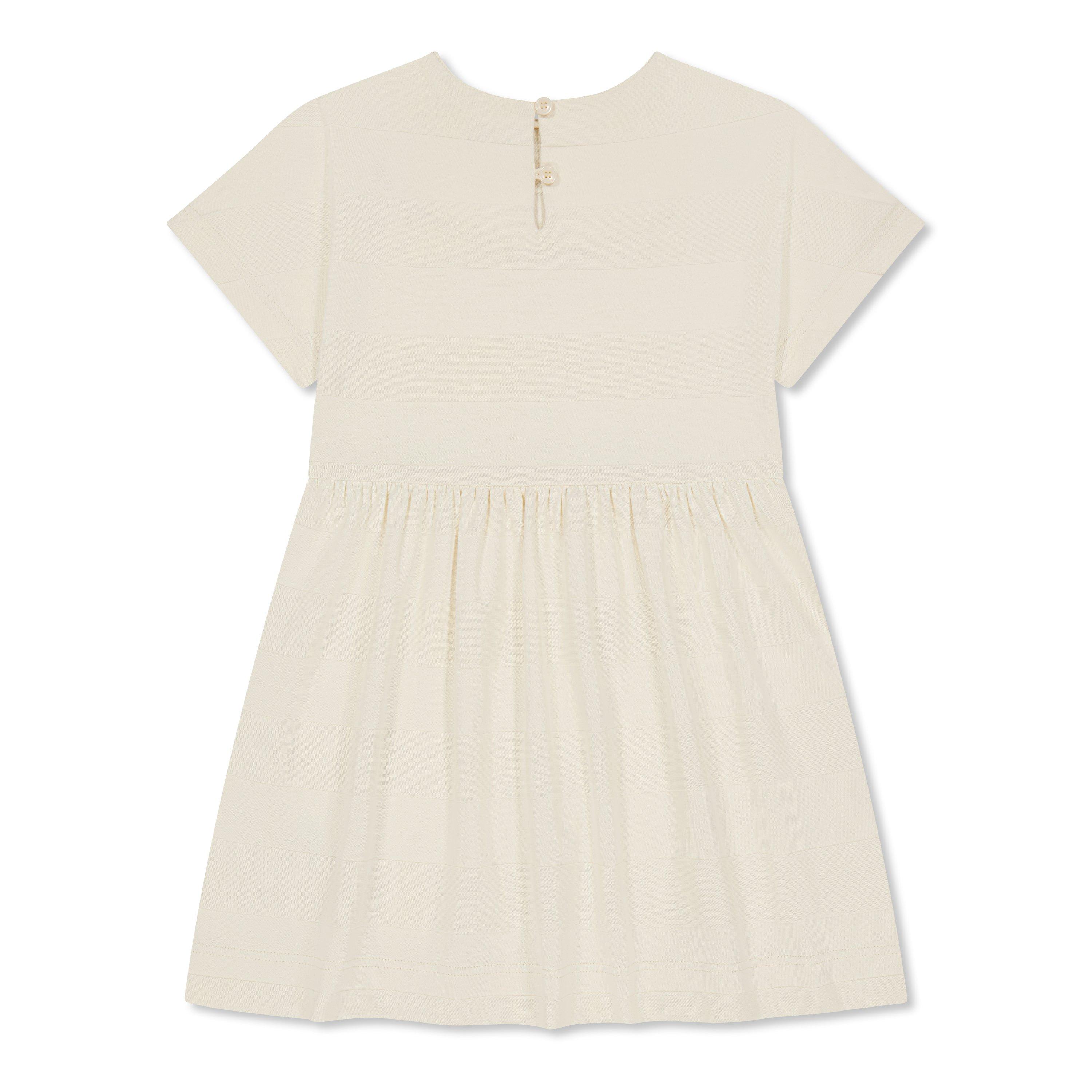 Cream A3357 - Burberry - Logo T-Shirt Dress Junior - 2