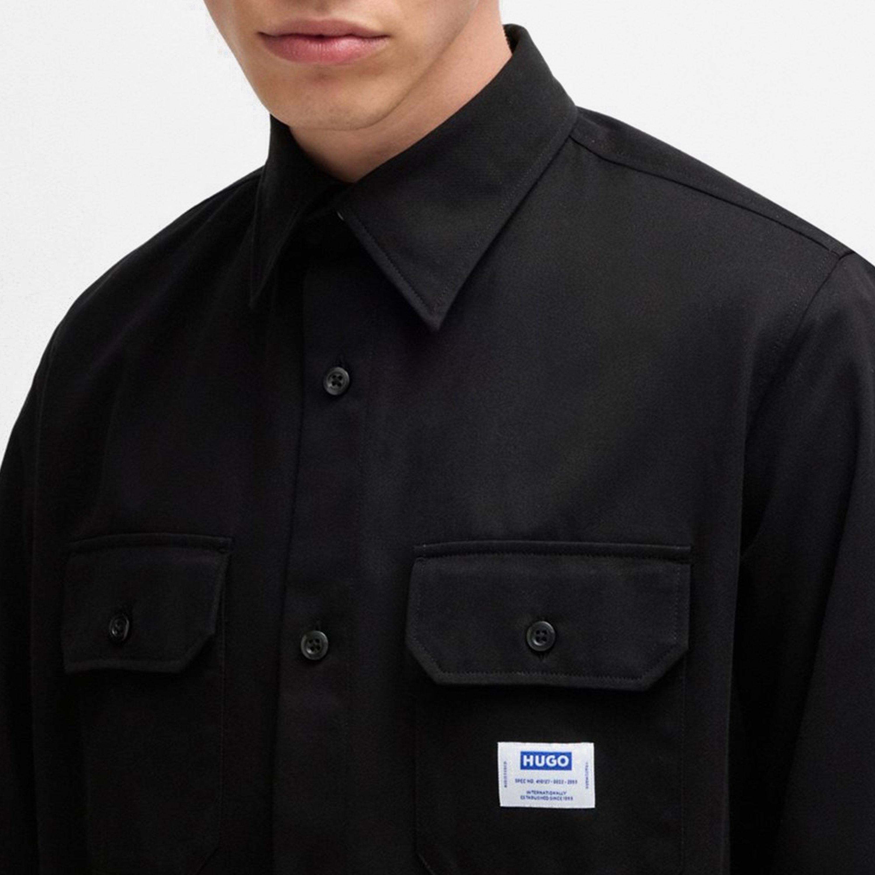 Black 001 - Hugo - Men's Overshirt - 4