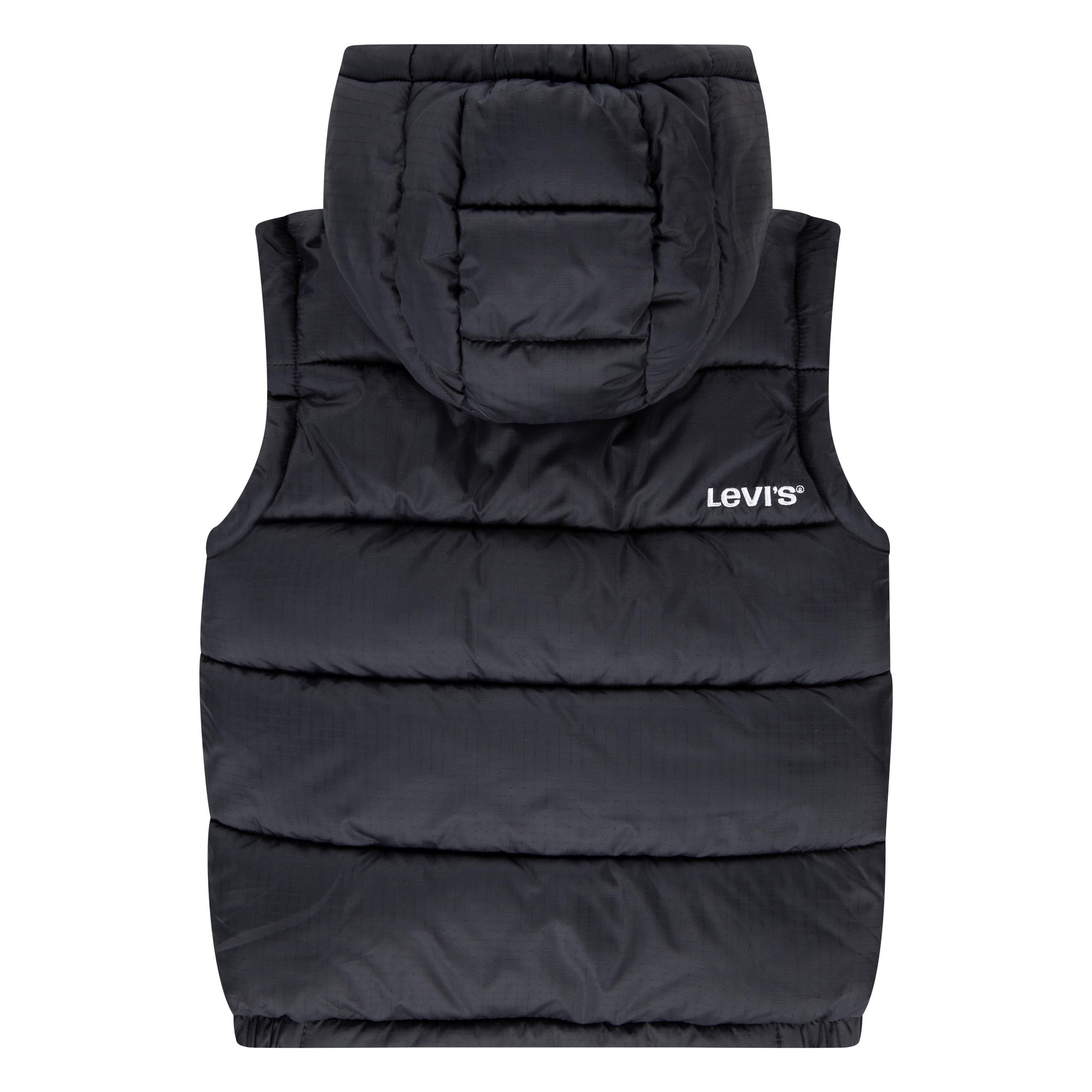 Black 023 - Levis - Kids' Padded Hooded Gilet - 2