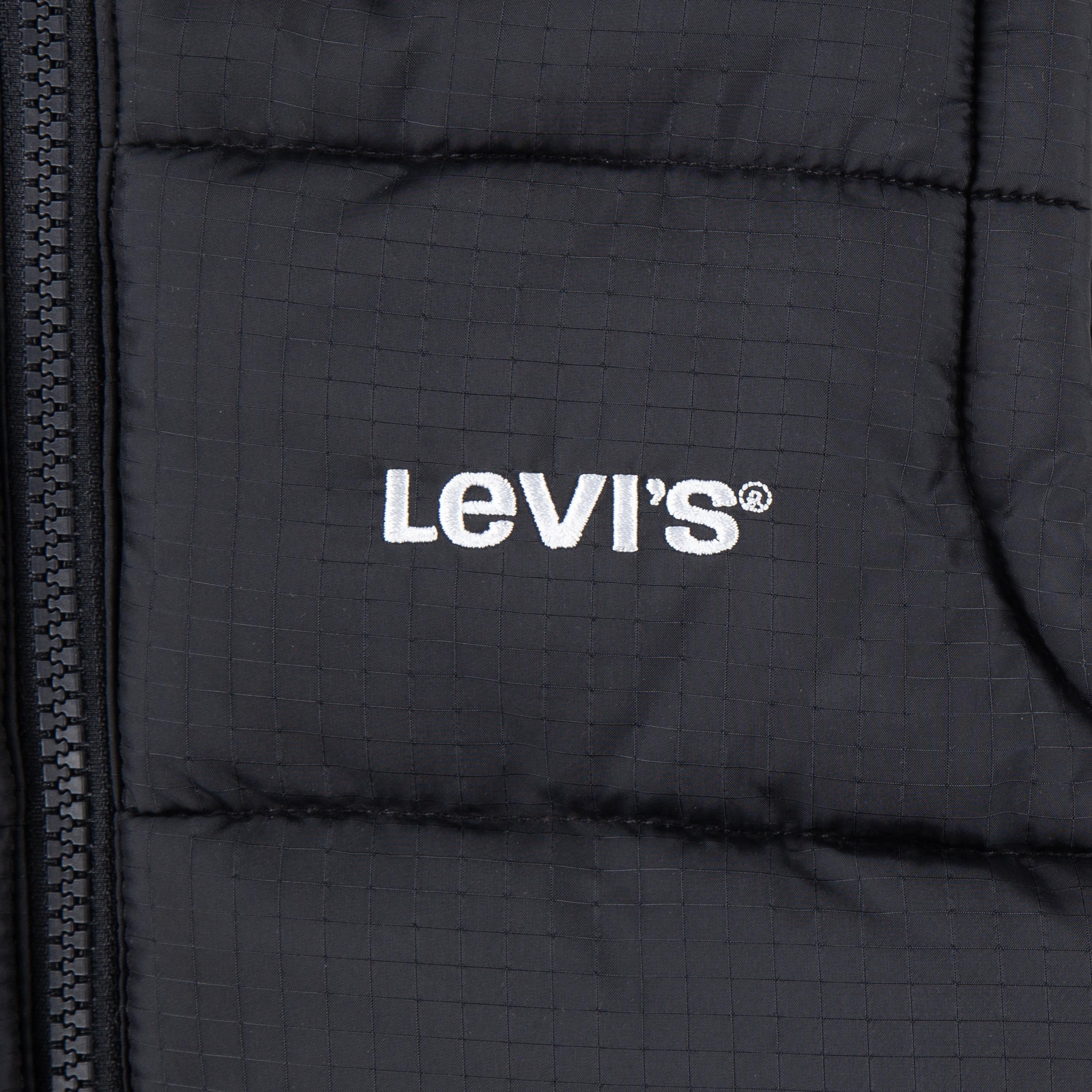 Black 023 - Levis - Kids' Padded Hooded Gilet - 3