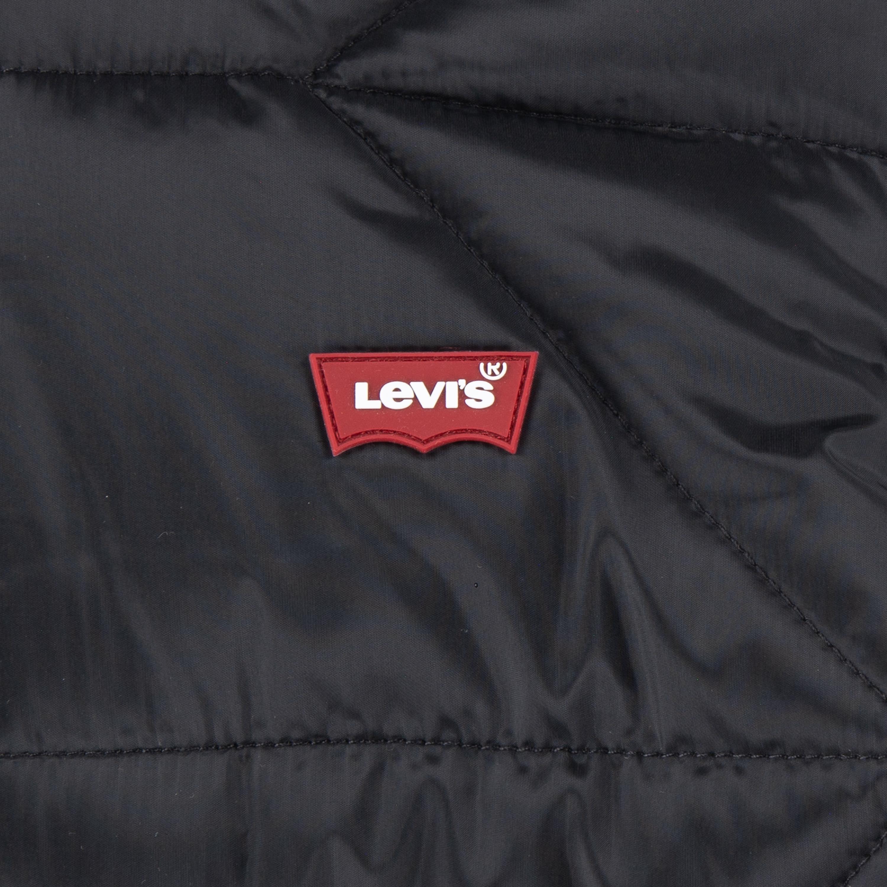Black 023 - Levis - Levi's Insulated Long Sleeve Short Puffer Jacket - 3