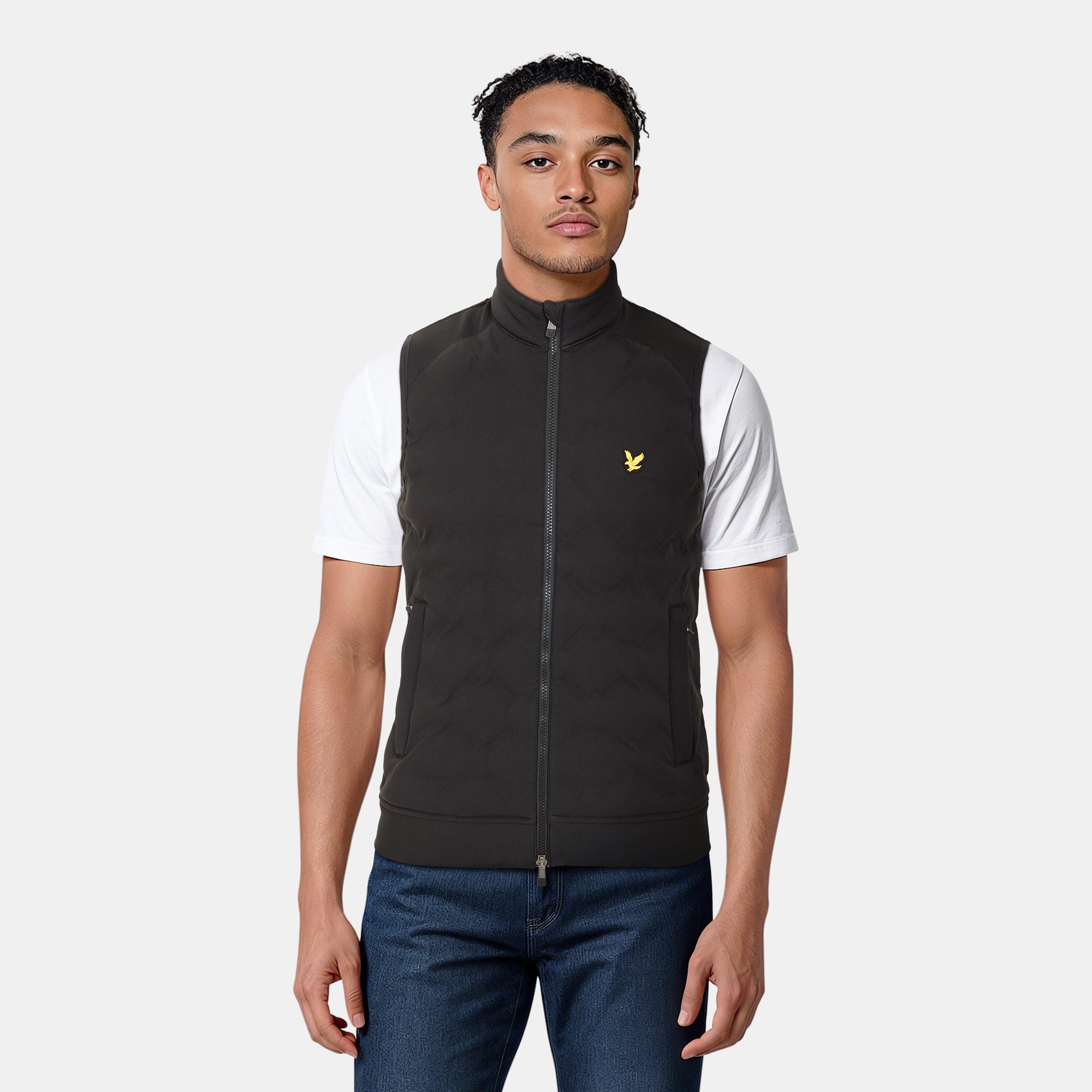Jet Black - Lyle and Scott - Quilted Gilet - 3