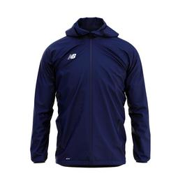 New Balance Logo Hooded Rain Jacket Mens