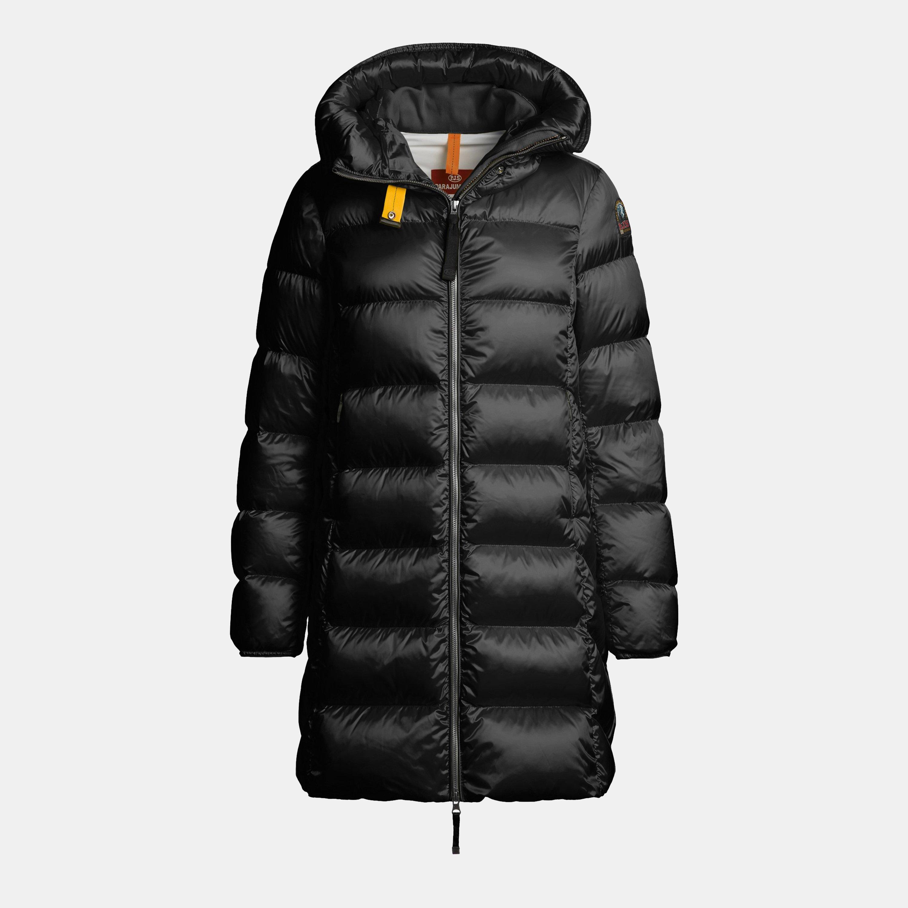 Parajumpers Women's Marion Hooded Duck Down Water Resistant Short Puffer Jacket - Black - 16 (XL)