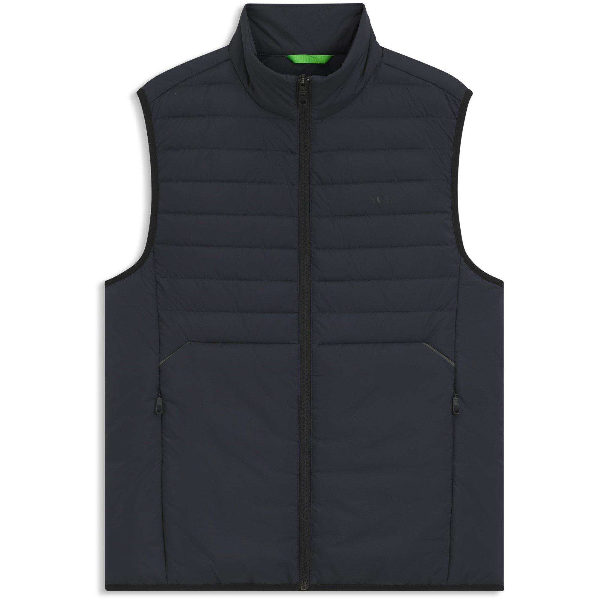 Dark Blue - Boss - Men's Urbanex Quilted Water Resistant Sleeveless Gilet - 1