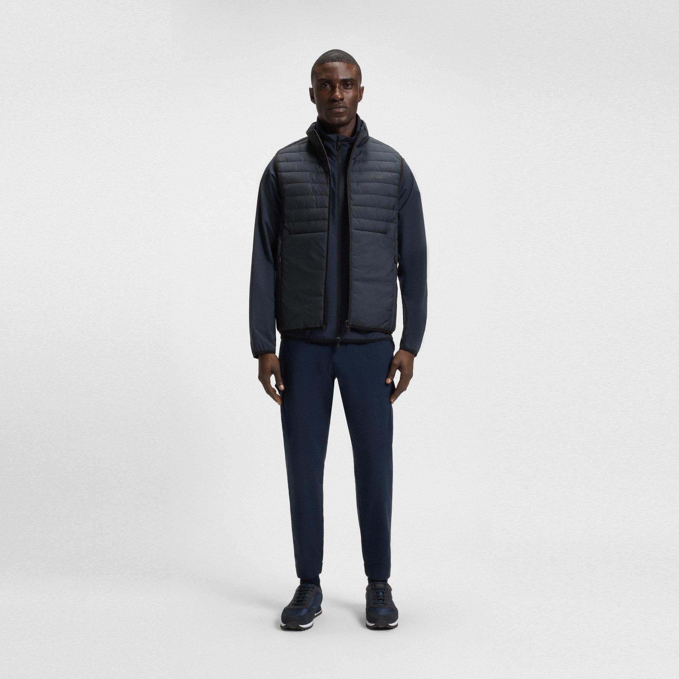 Dark Blue - Boss - Men's Urbanex Quilted Water Resistant Sleeveless Gilet - 6