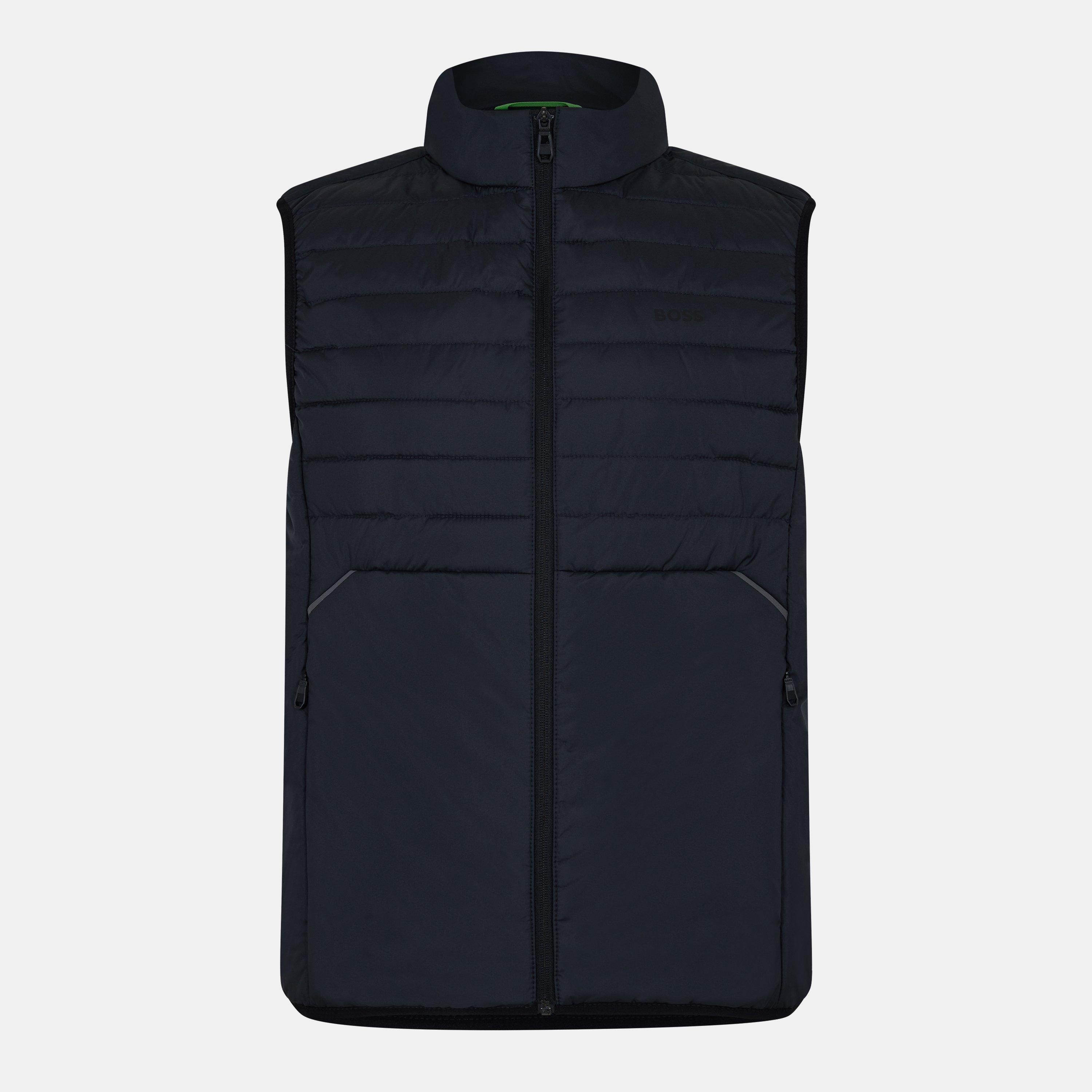 Boss Men's Urbanex Quilted Water Resistant Sleeveless Gilet - Dark Blue 402 - S