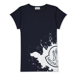 Moncler Girls Logo T Shirt Dress