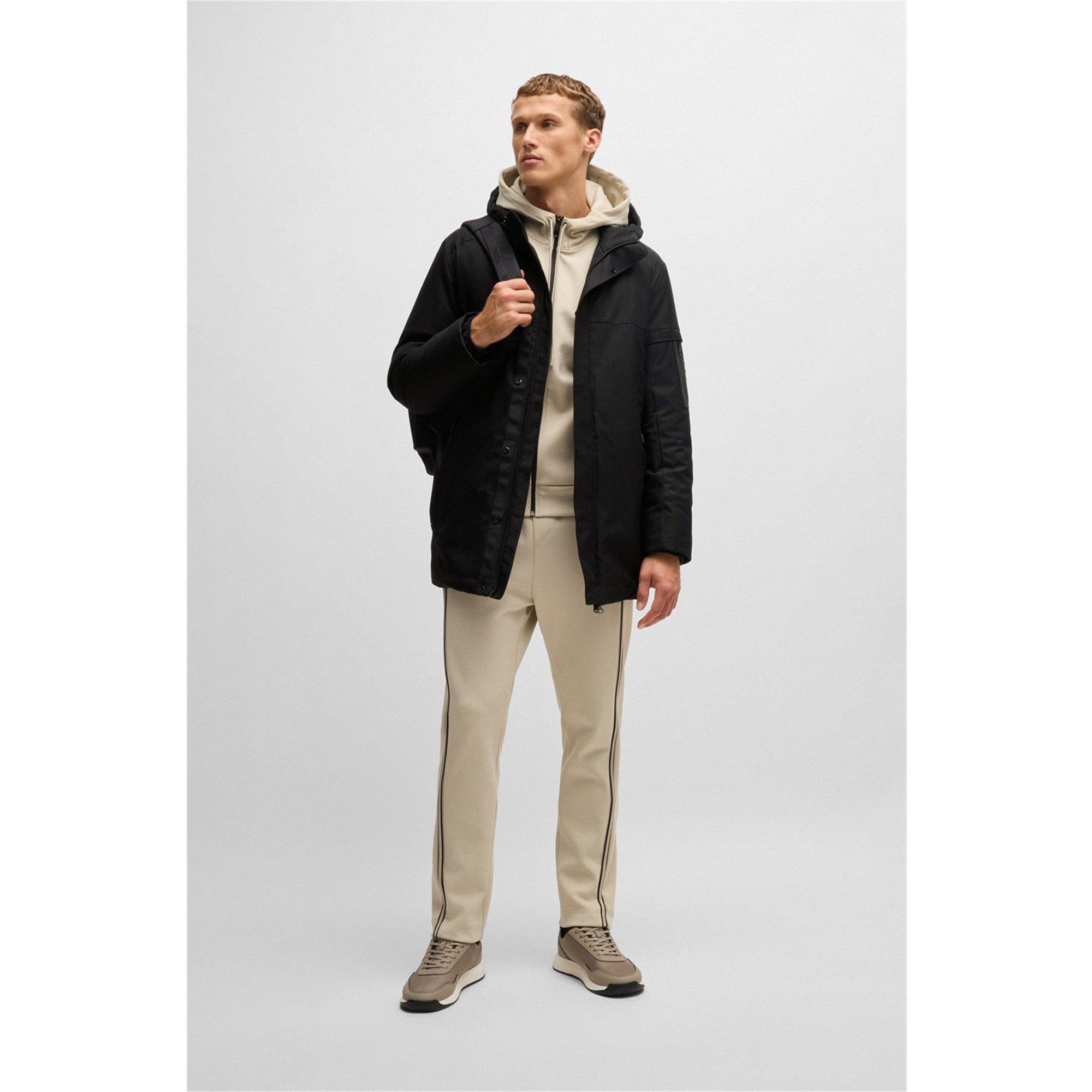 Black 001 - Boss - Men's HBG JTerra 1 Parka Jacket - 5