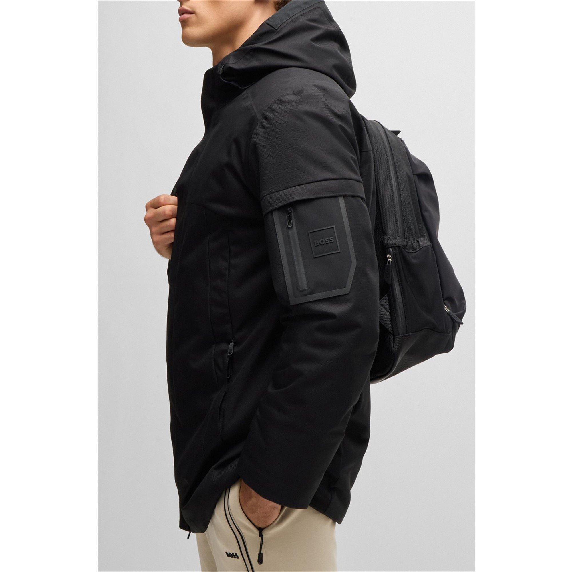 Black 001 - Boss - Men's HBG JTerra 1 Parka Jacket - 6