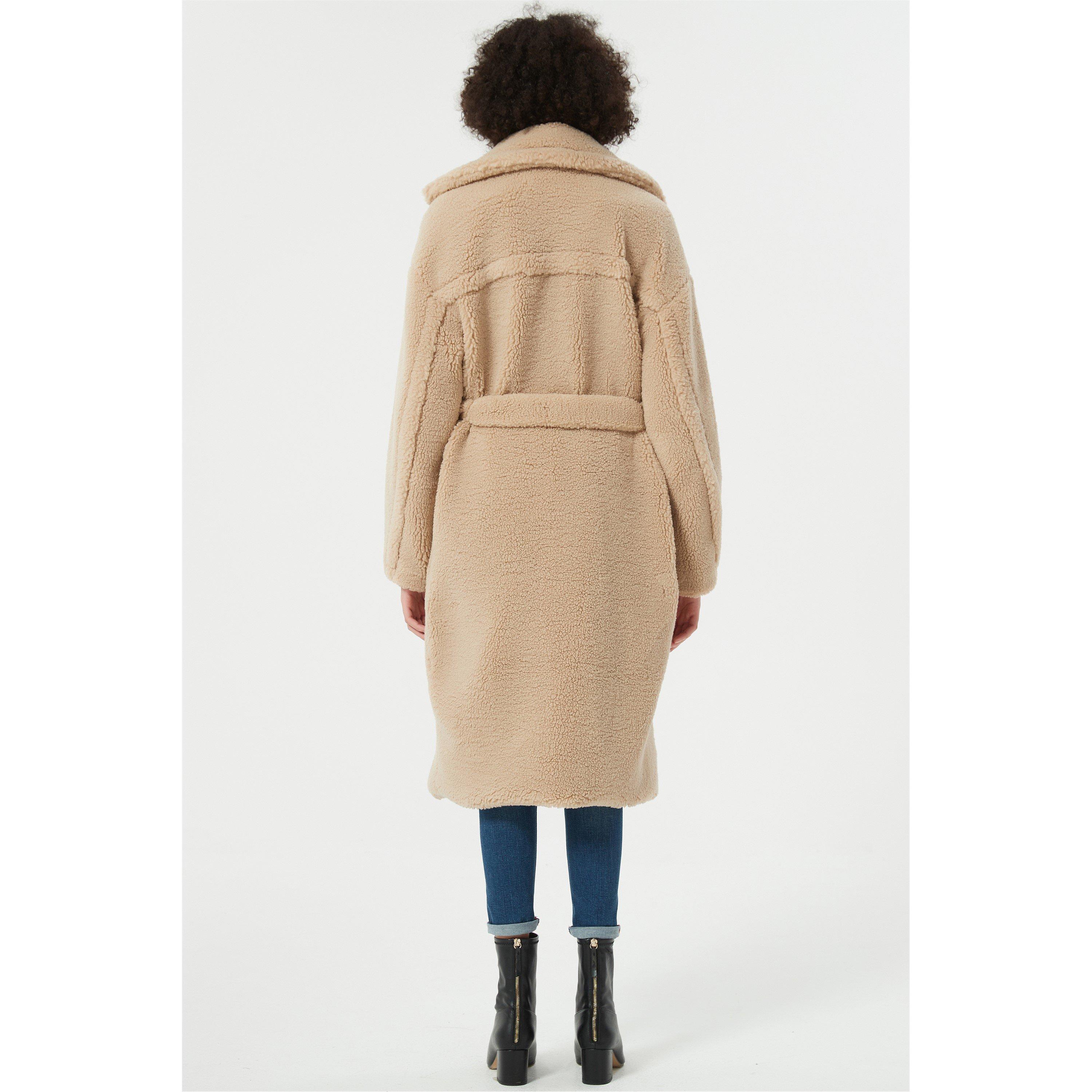 Brun - Be You - Belted Oversized Fit Teddy Coat - 2