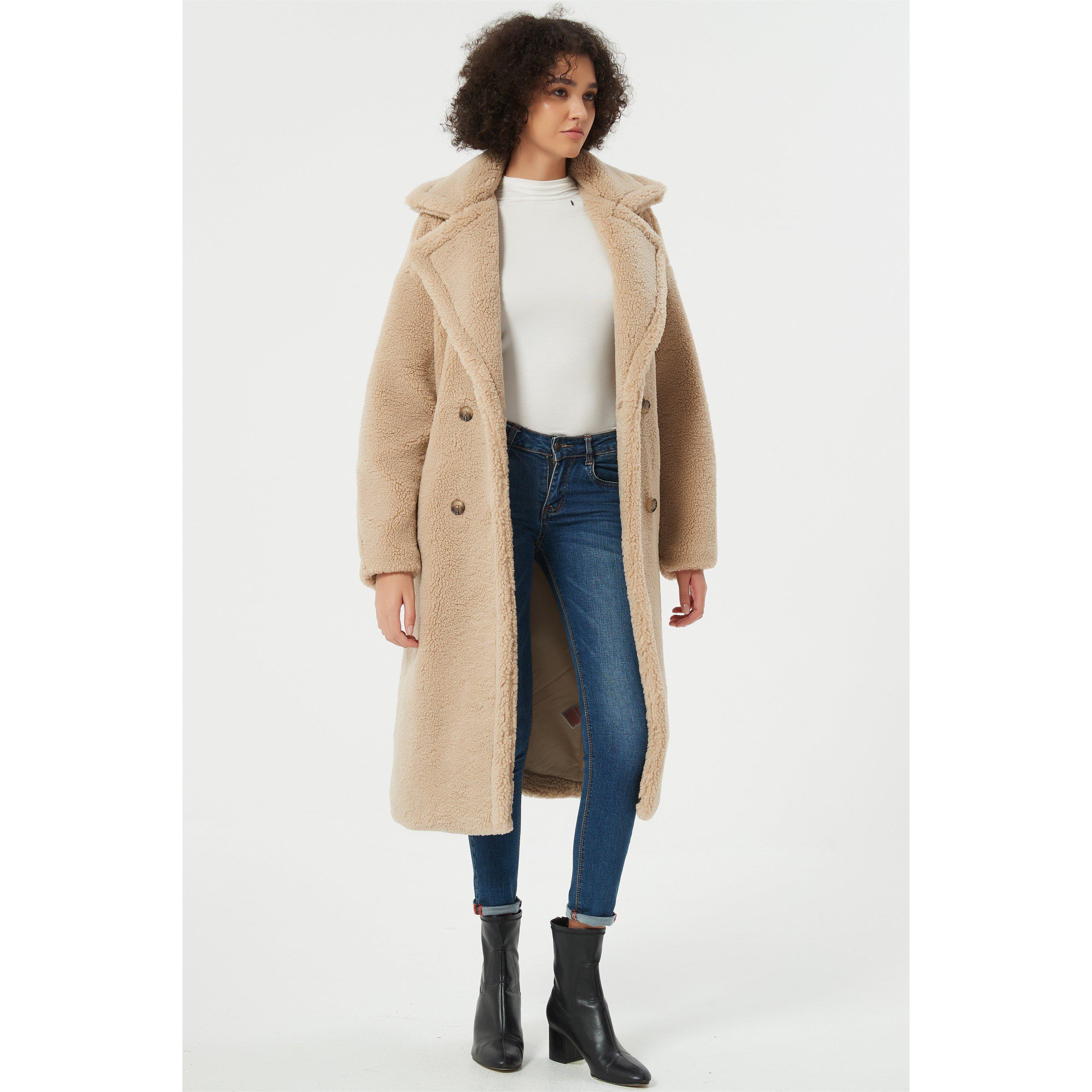 Brun - Be You - Belted Oversized Fit Teddy Coat - 5