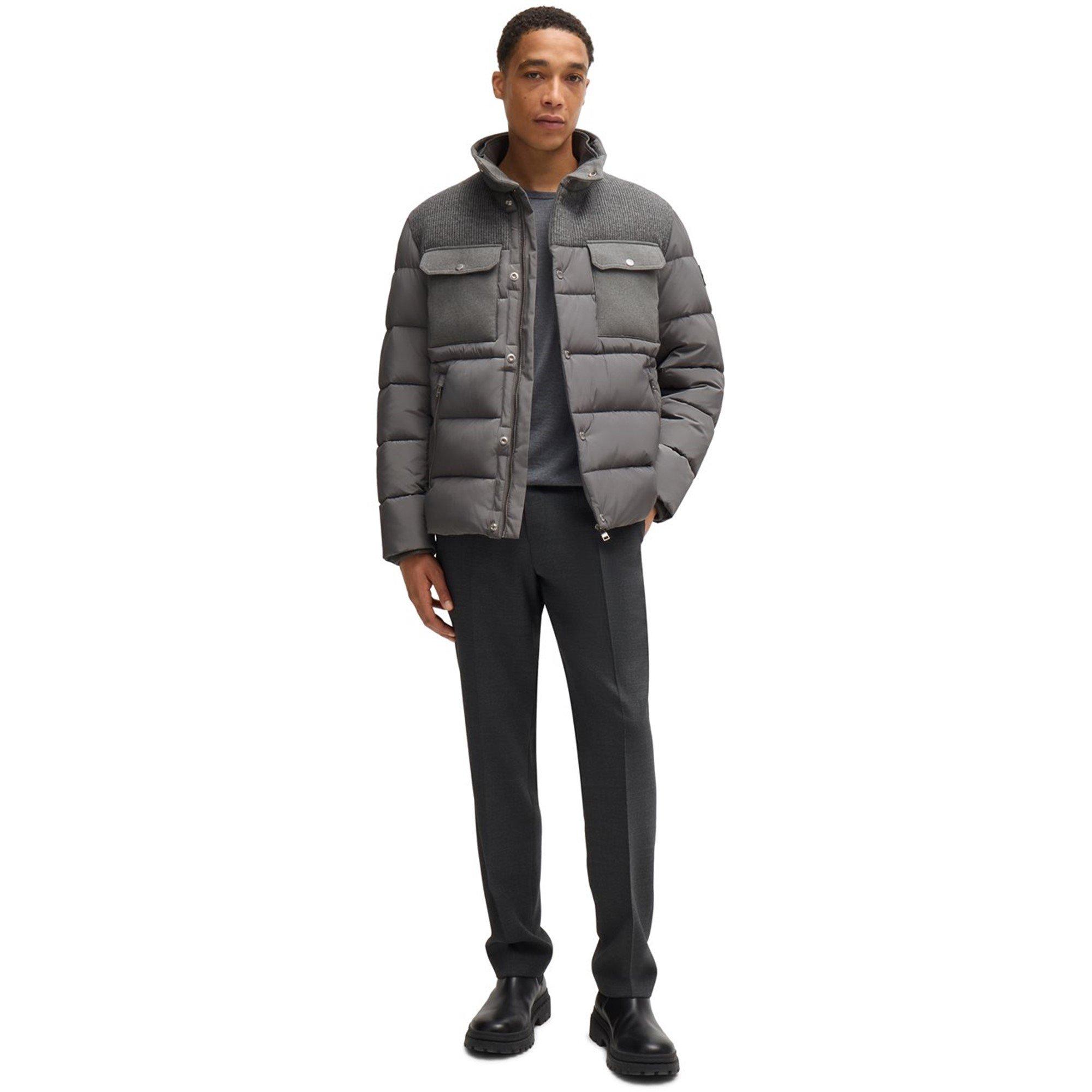 Med Grey 030 - Boss - Men's C-Caniel 01 BOSS Black Technical Field Jacket - 6