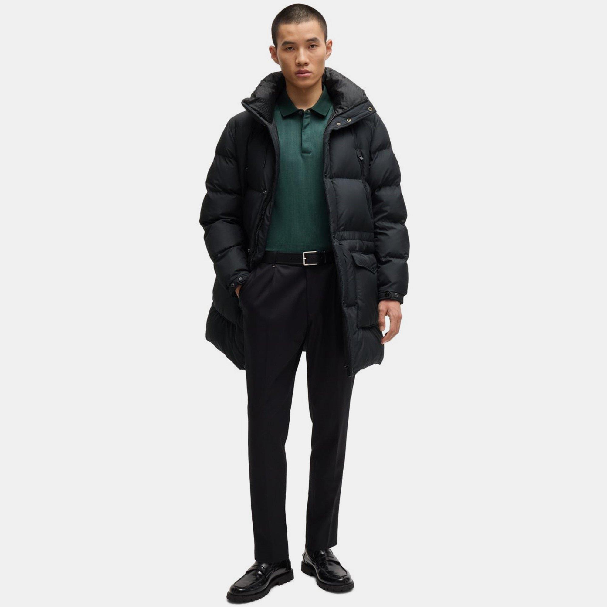 Black 001 - Boss - Men's H-Condolo2 BOSS Black Weather-Resistant Technical Parka - 2