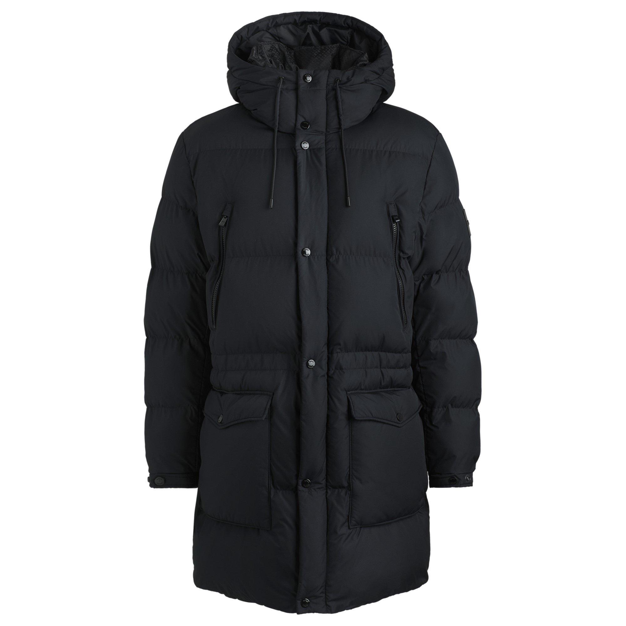 Black 001 - Boss - Men's H-Condolo2 BOSS Black Weather-Resistant Technical Parka - 7