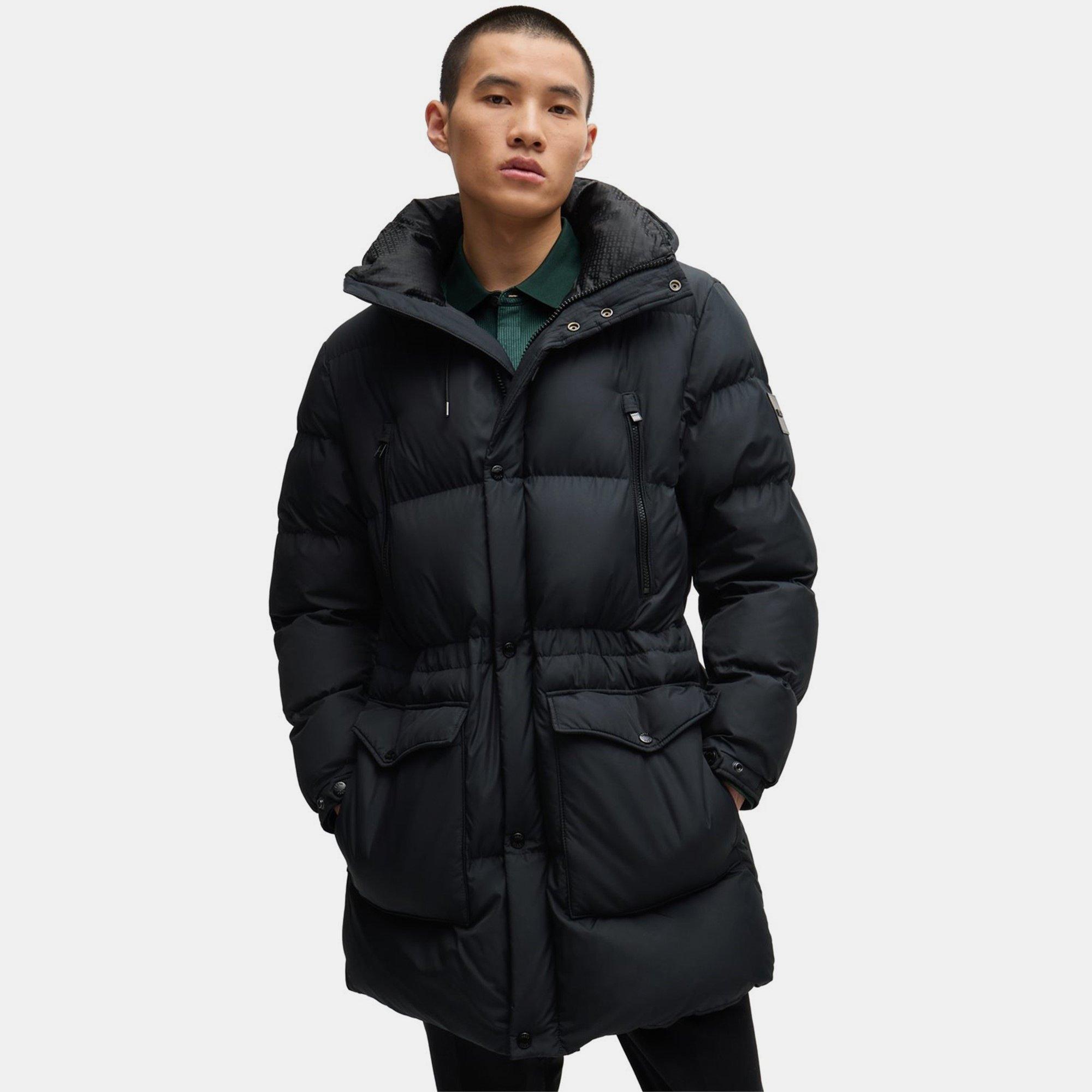 Black 001 - Boss - Men's H-Condolo2 BOSS Black Weather-Resistant Technical Parka - 3