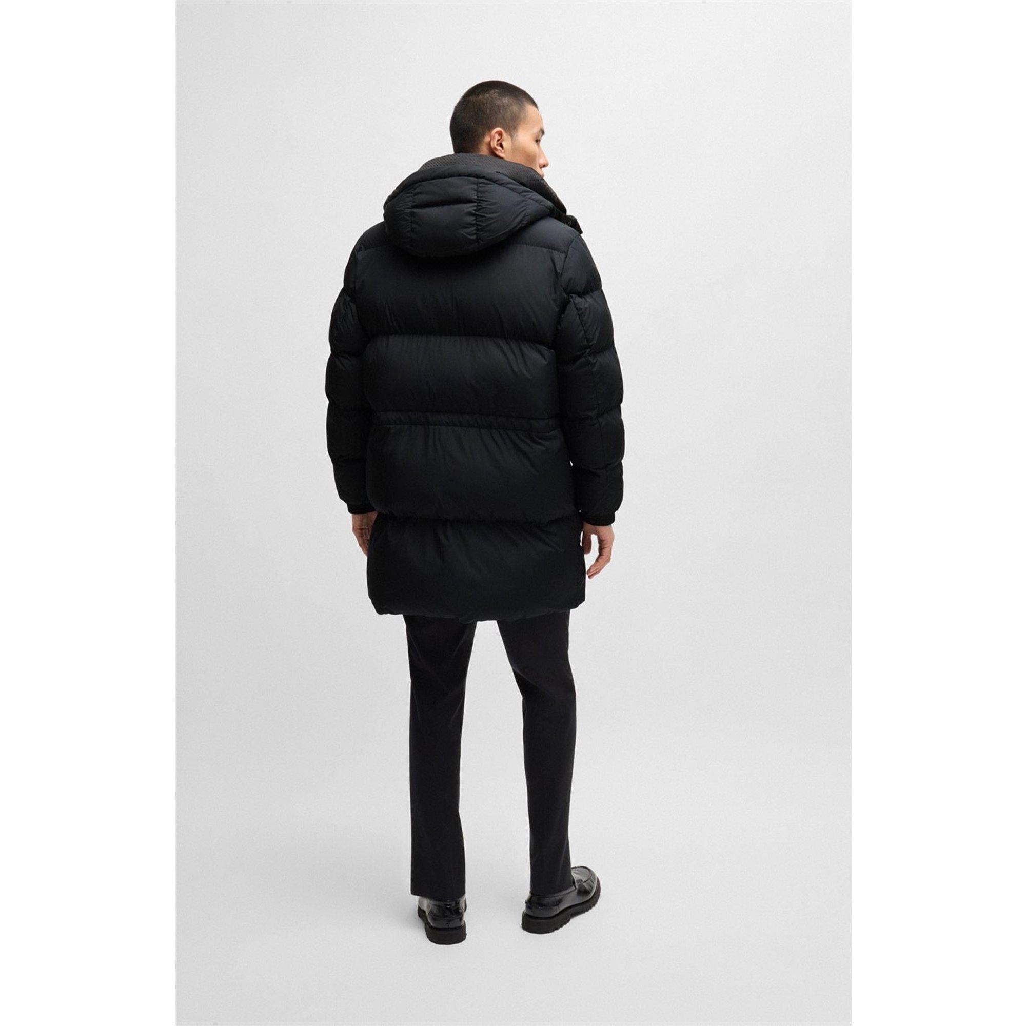 Black 001 - Boss - Men's H-Condolo2 BOSS Black Weather-Resistant Technical Parka - 4