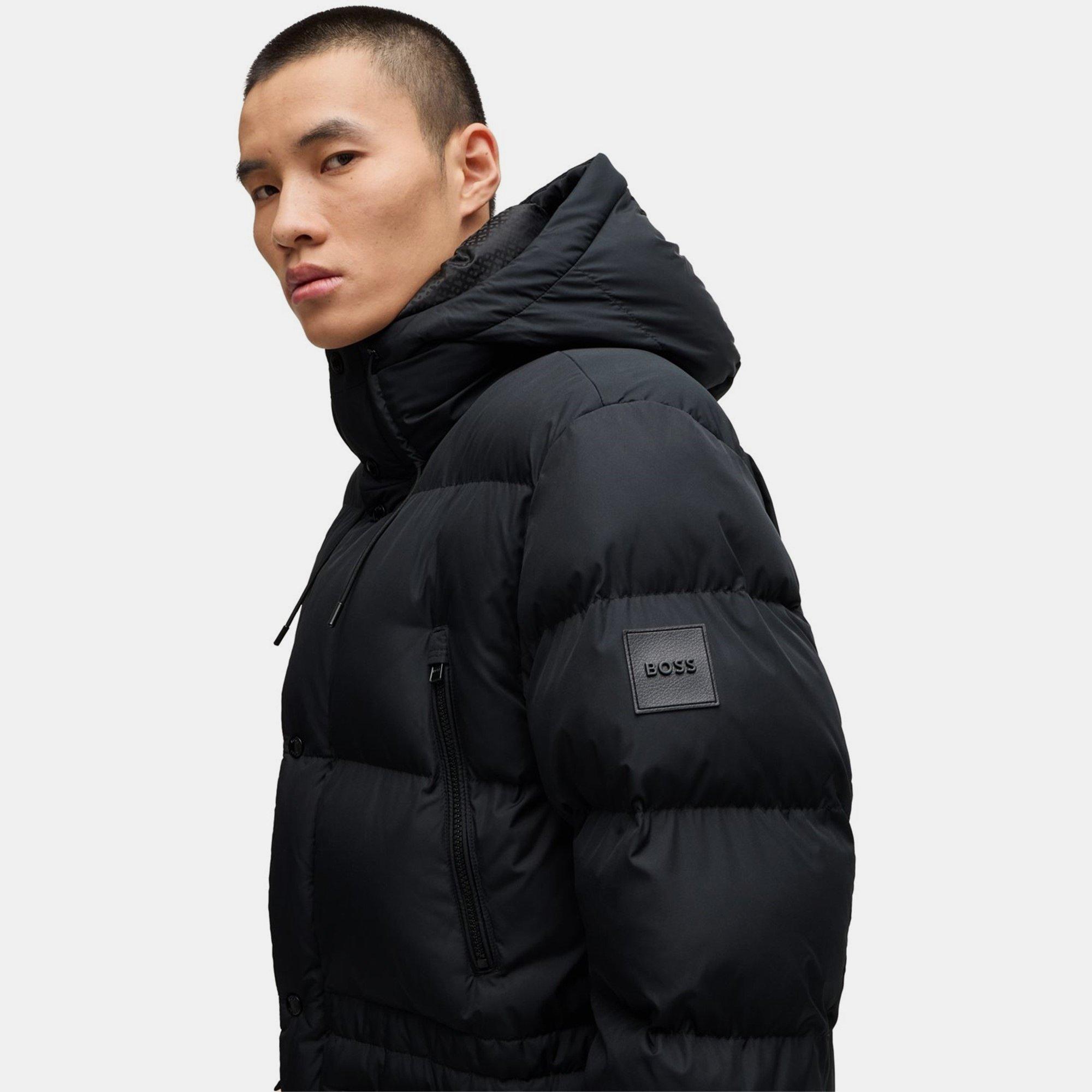 Black 001 - Boss - Men's H-Condolo2 BOSS Black Weather-Resistant Technical Parka - 5