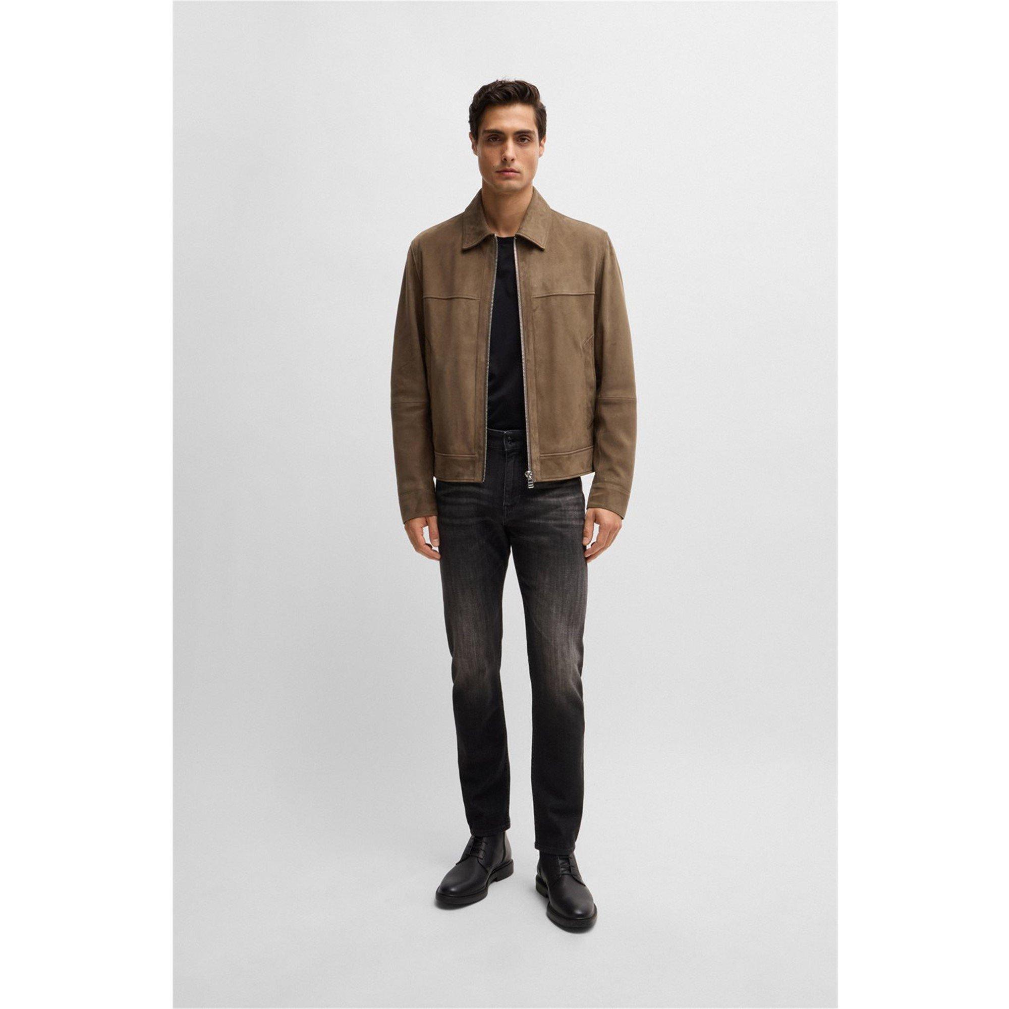 Open Green 361 - Boss - Men's H-Malbano5 Leather Jacket - 5