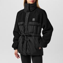 SoulCal Soul Belted Sherpa Jacket Womens