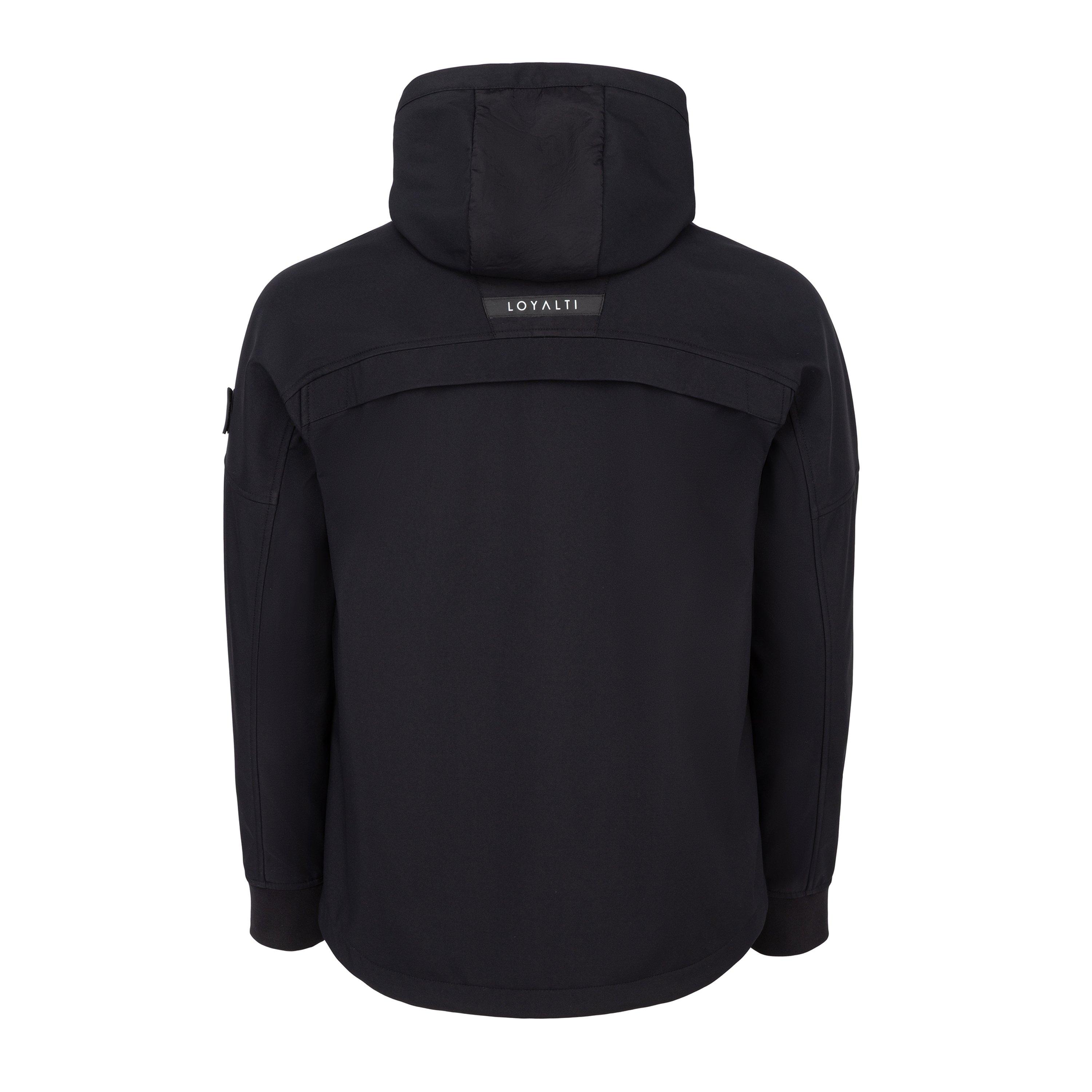 Black - Loyalti - Men's Hagler Windproof Waterproof Fleece-Lined Long Sleeve Softshell Jacket - 2