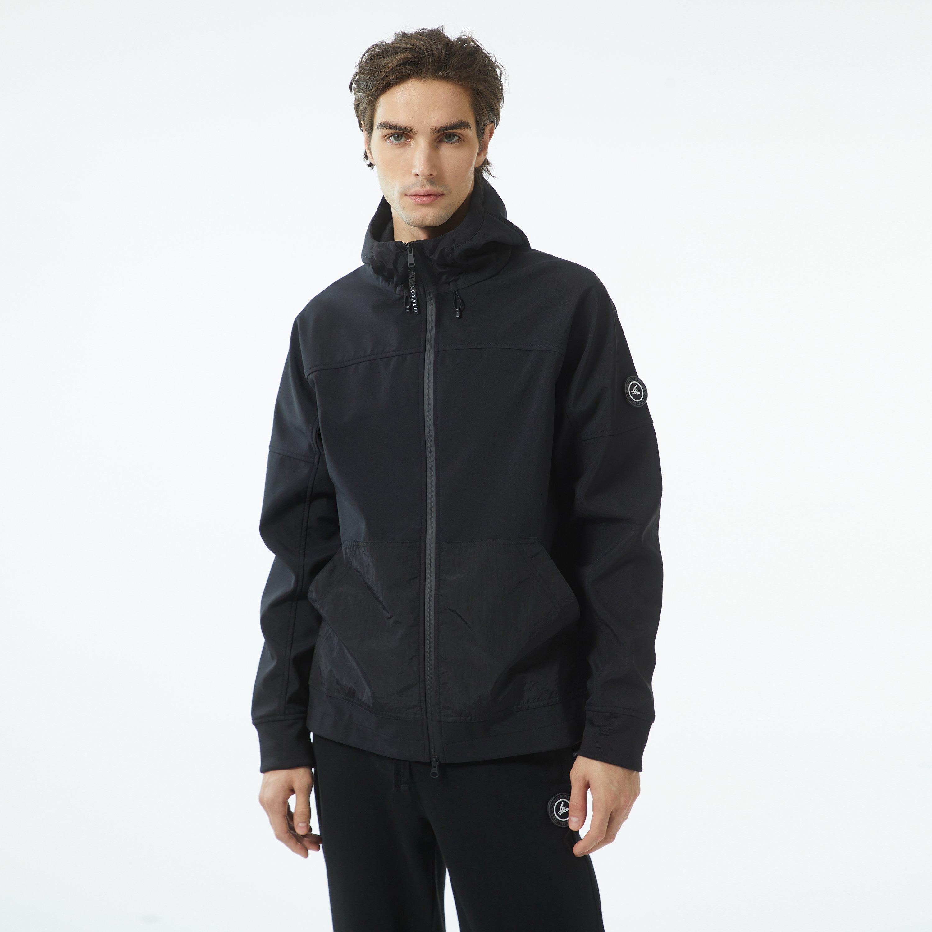 Black - Loyalti - Men's Hagler Windproof Waterproof Fleece-Lined Long Sleeve Softshell Jacket - 7