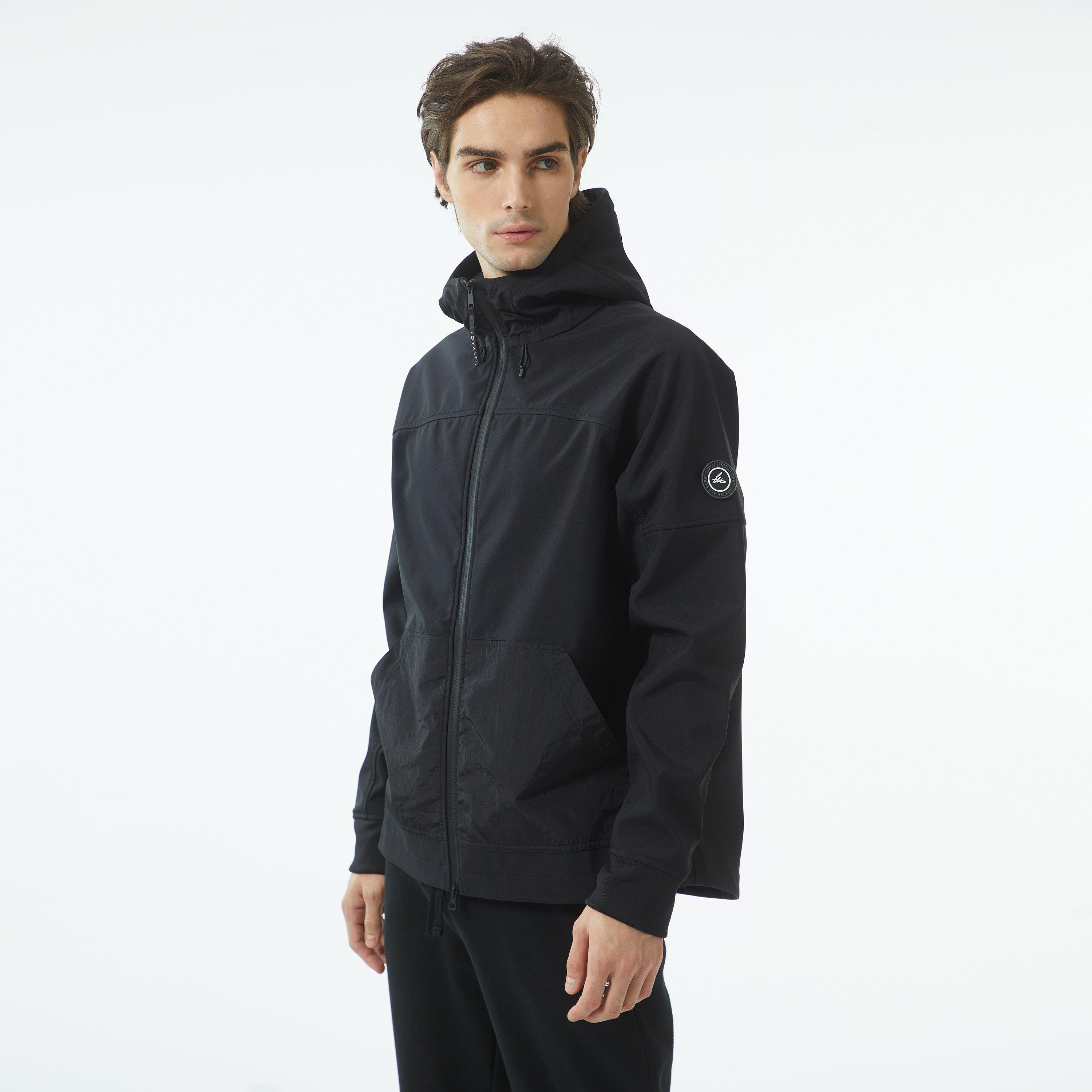 Black - Loyalti - Men's Hagler Windproof Waterproof Fleece-Lined Long Sleeve Softshell Jacket - 8