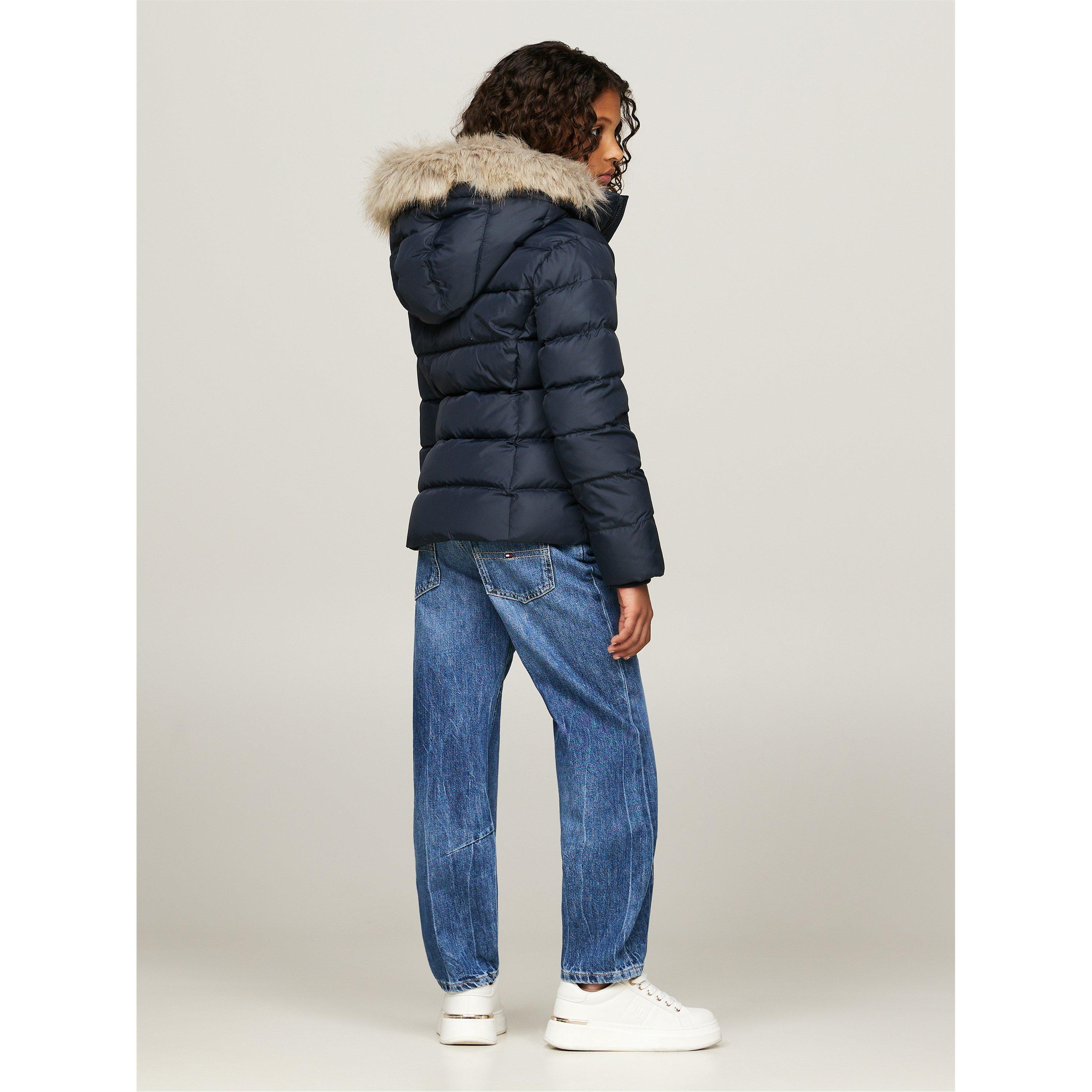 TOMMY HILFIGER DOWN & FEATHER hotsell PUFFER COAT WITH HOOD