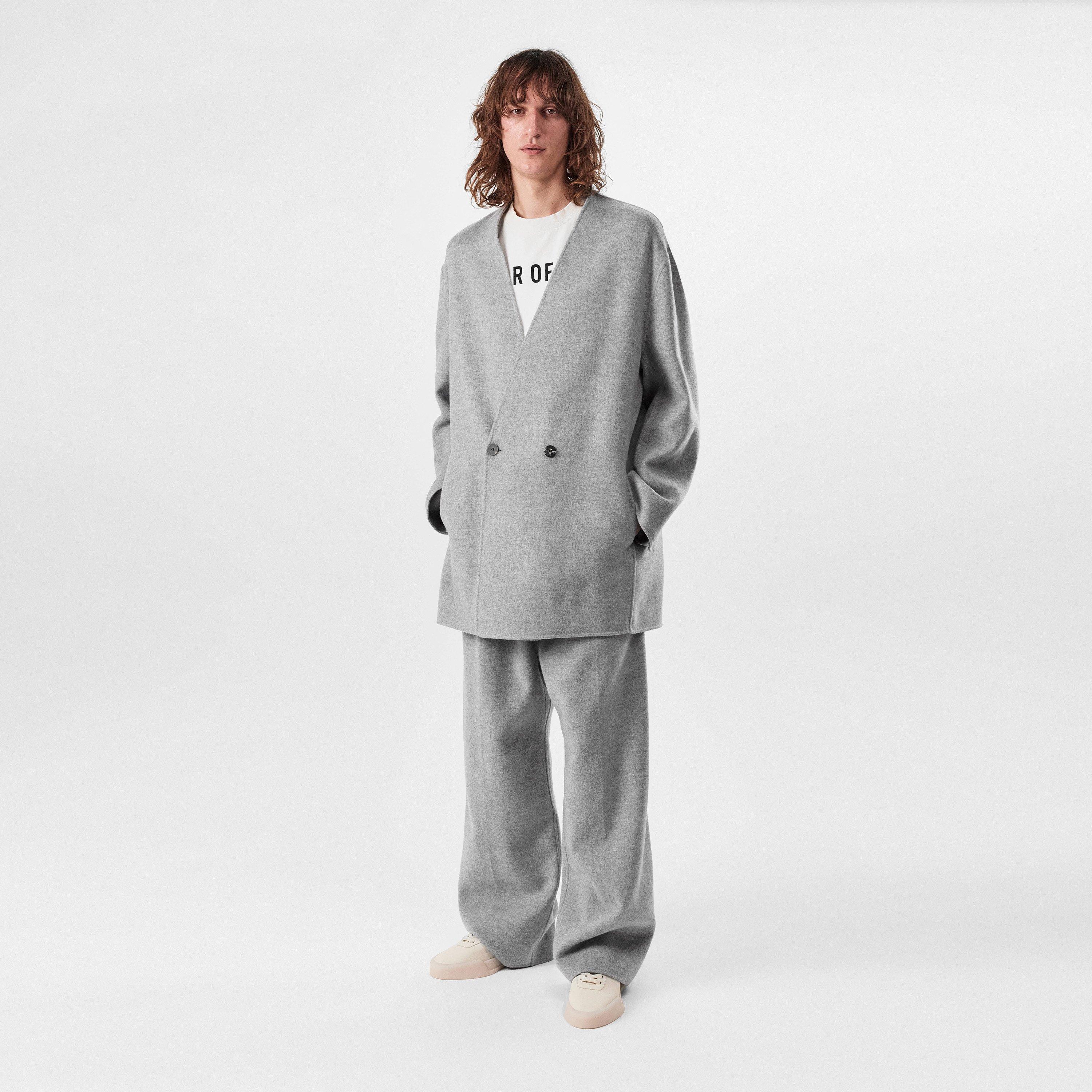 Paris Sky - Fear Of God - Men's Double Breasted Virgin Wool Long Sleeve Blazer - 4