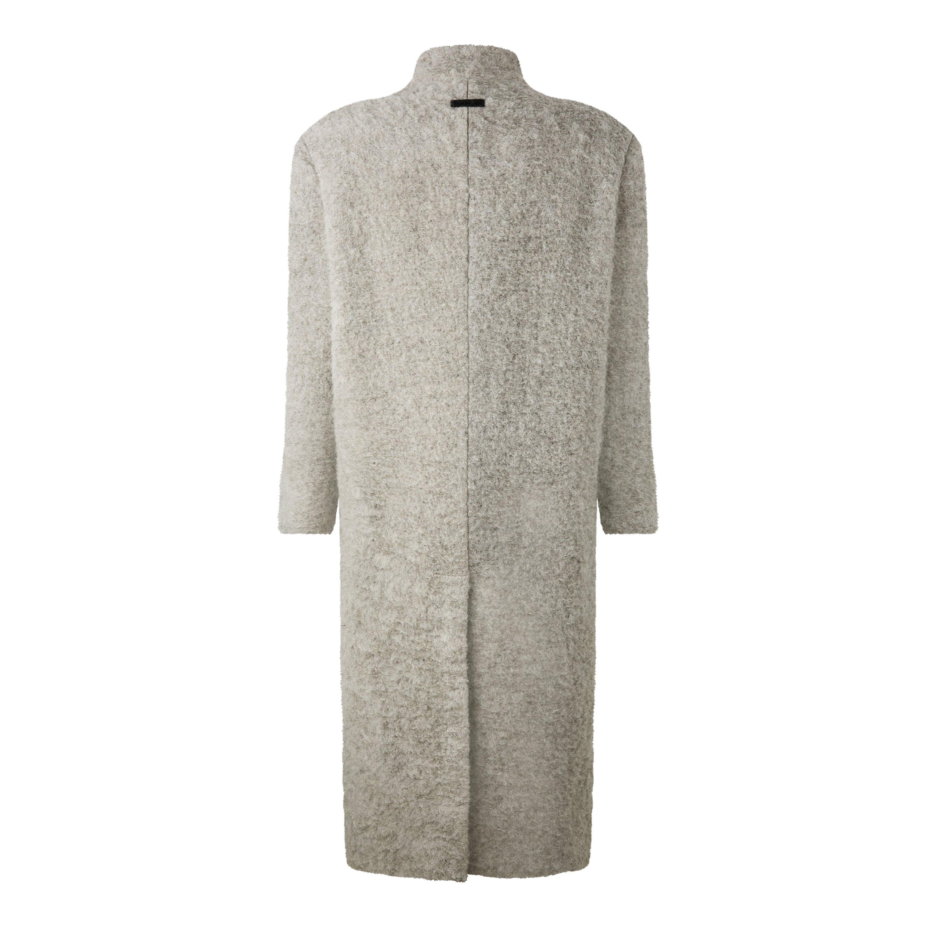 Paris Sky - Fear Of God - Men's Lapelless Wool Long Sleeve Double-Breasted Oversized Fit Overcoat - 6