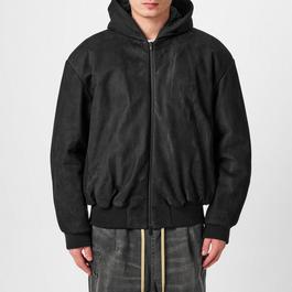 Fear Of God Leather Bomber Jacket