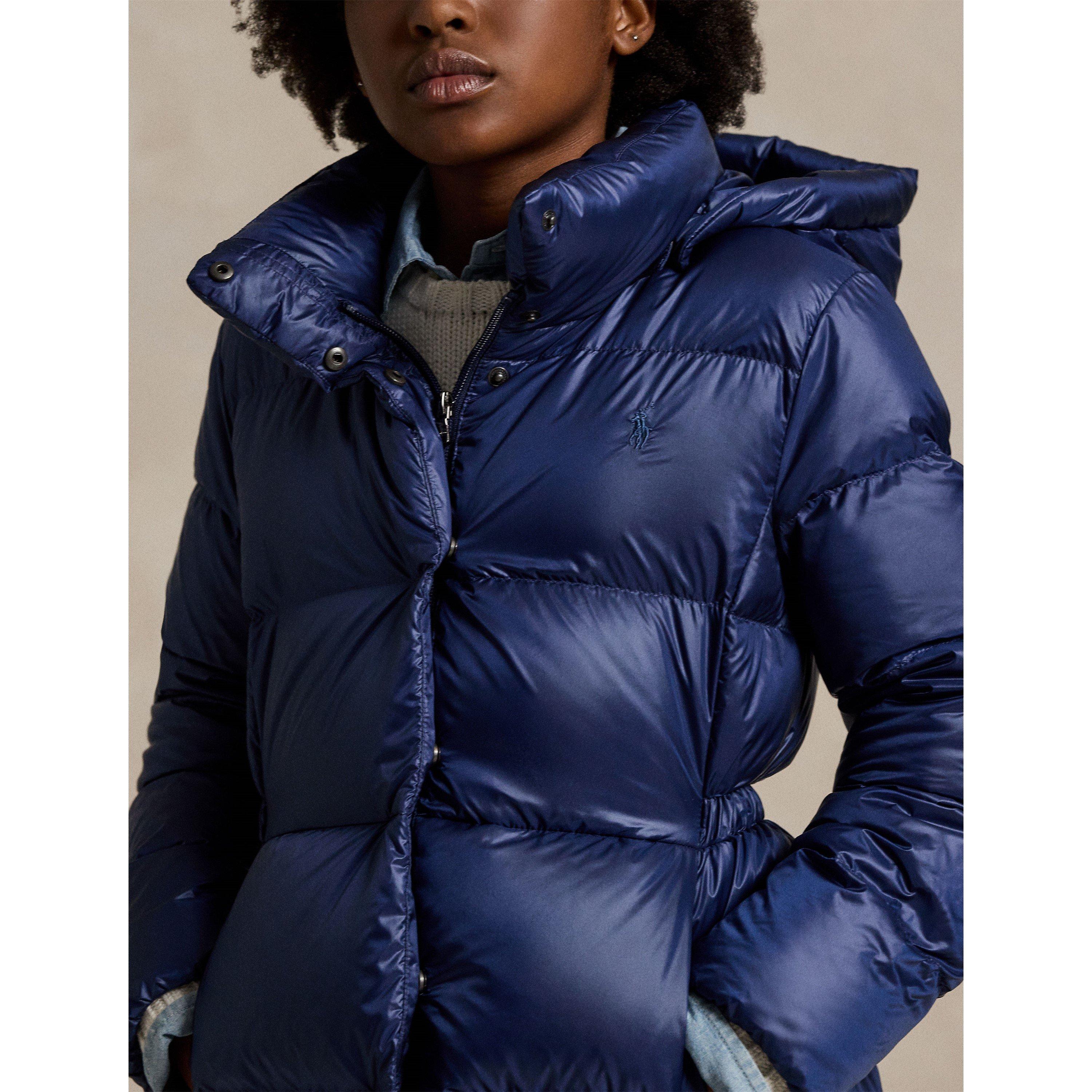 Newport Navy - Polo Ralph Lauren - Kids'  Quilted Duck Down Hooded Long Sleeve Short Puffer Jacket - 4