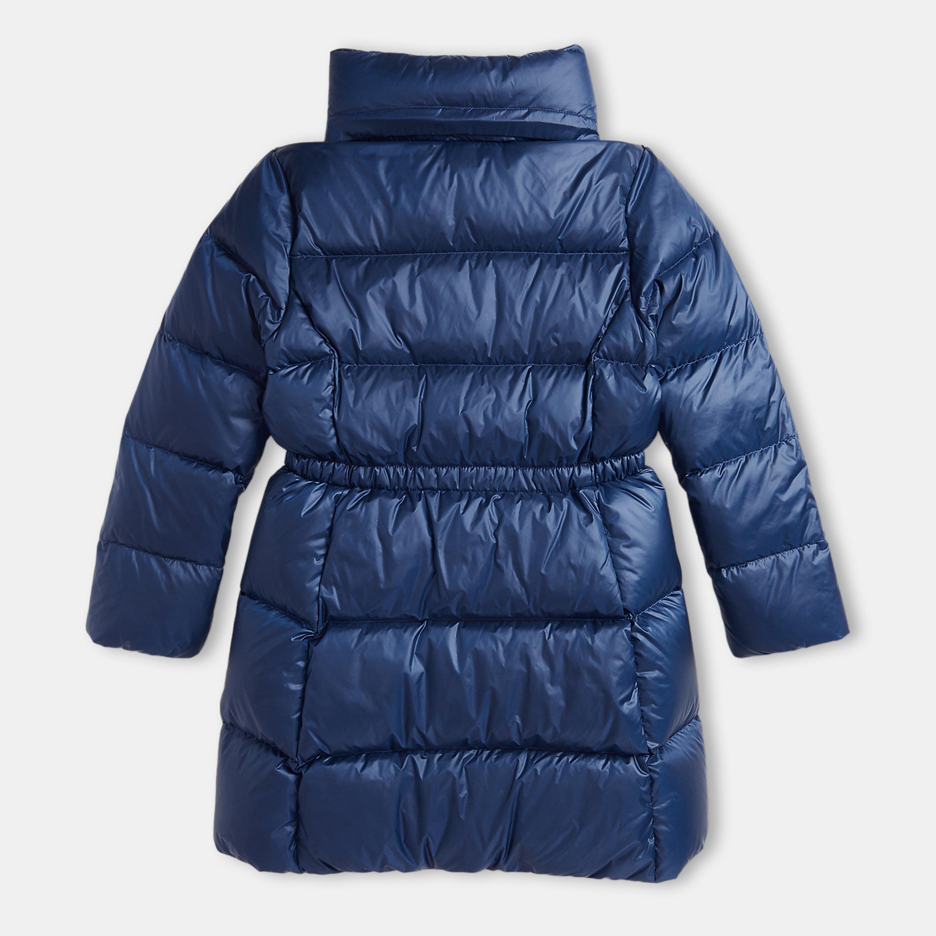 Newport Navy - Polo Ralph Lauren - Kids'  Quilted Duck Down Hooded Long Sleeve Short Puffer Jacket - 4