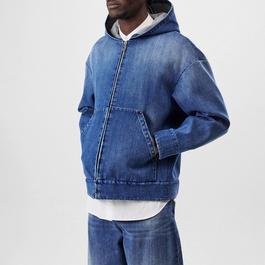 Valentino Hood Denim Jacket