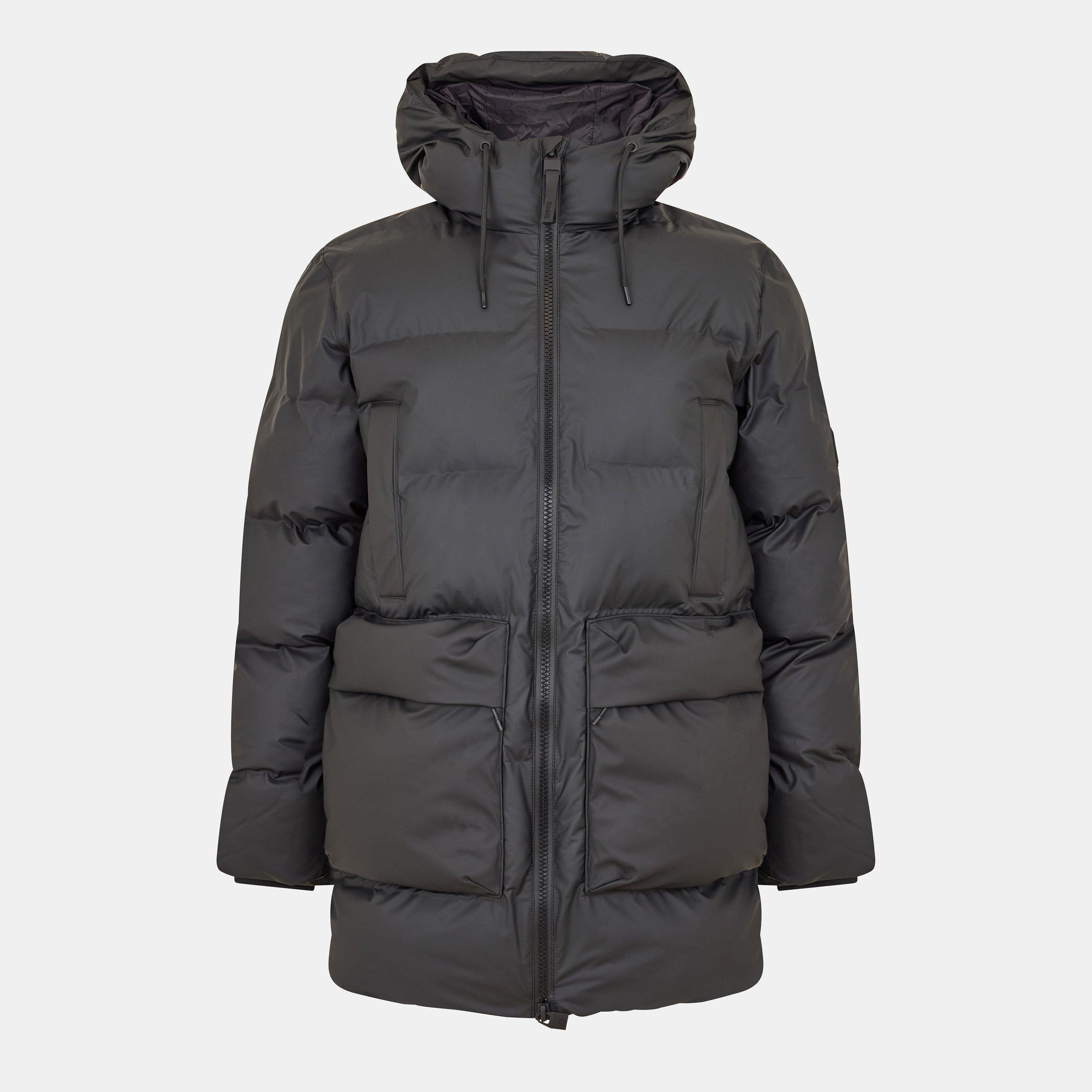 Rains Alta Long Puffer Cargo Jacket