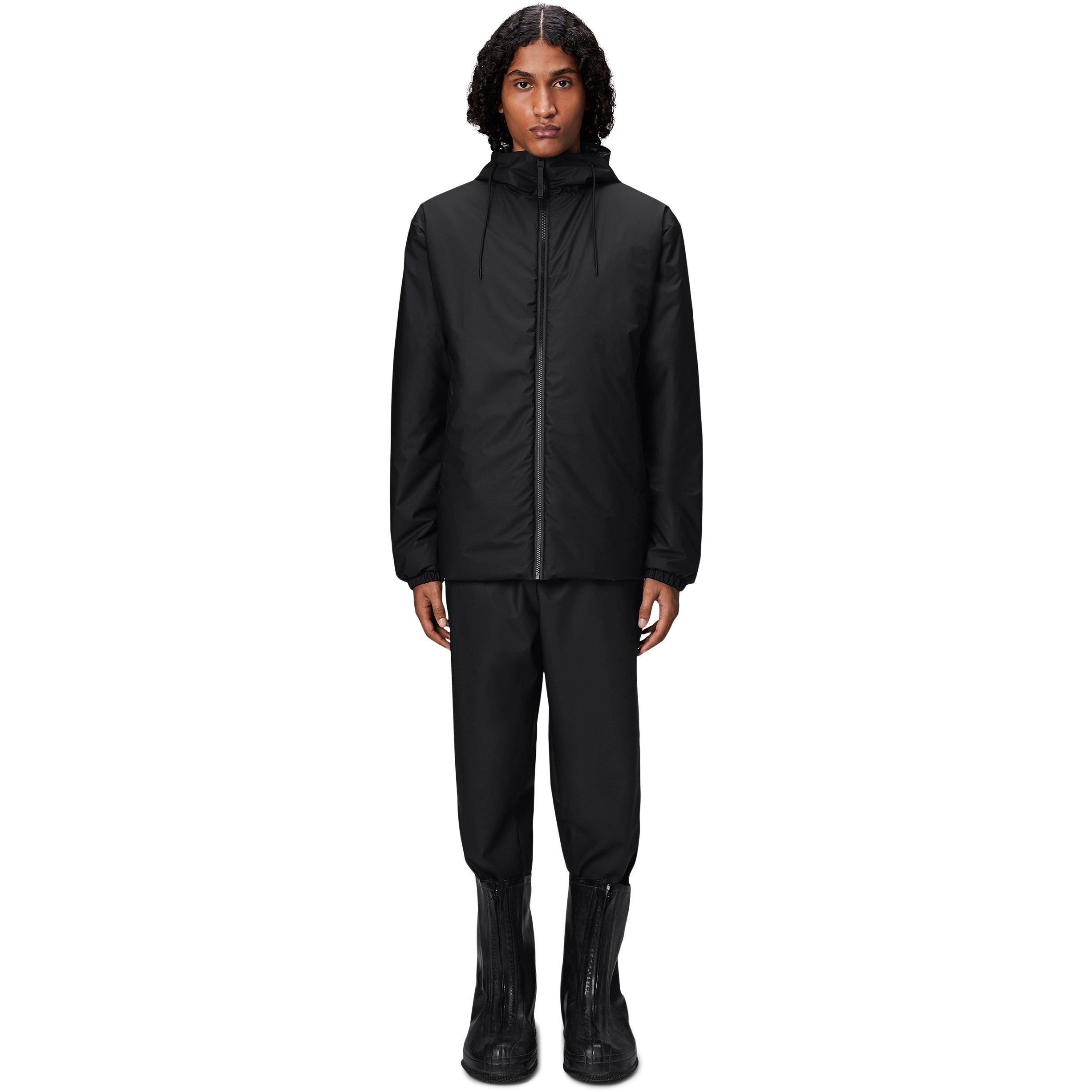 Rains Mens Lohja Insulated Waterproof Jacket - Black-01 - Small