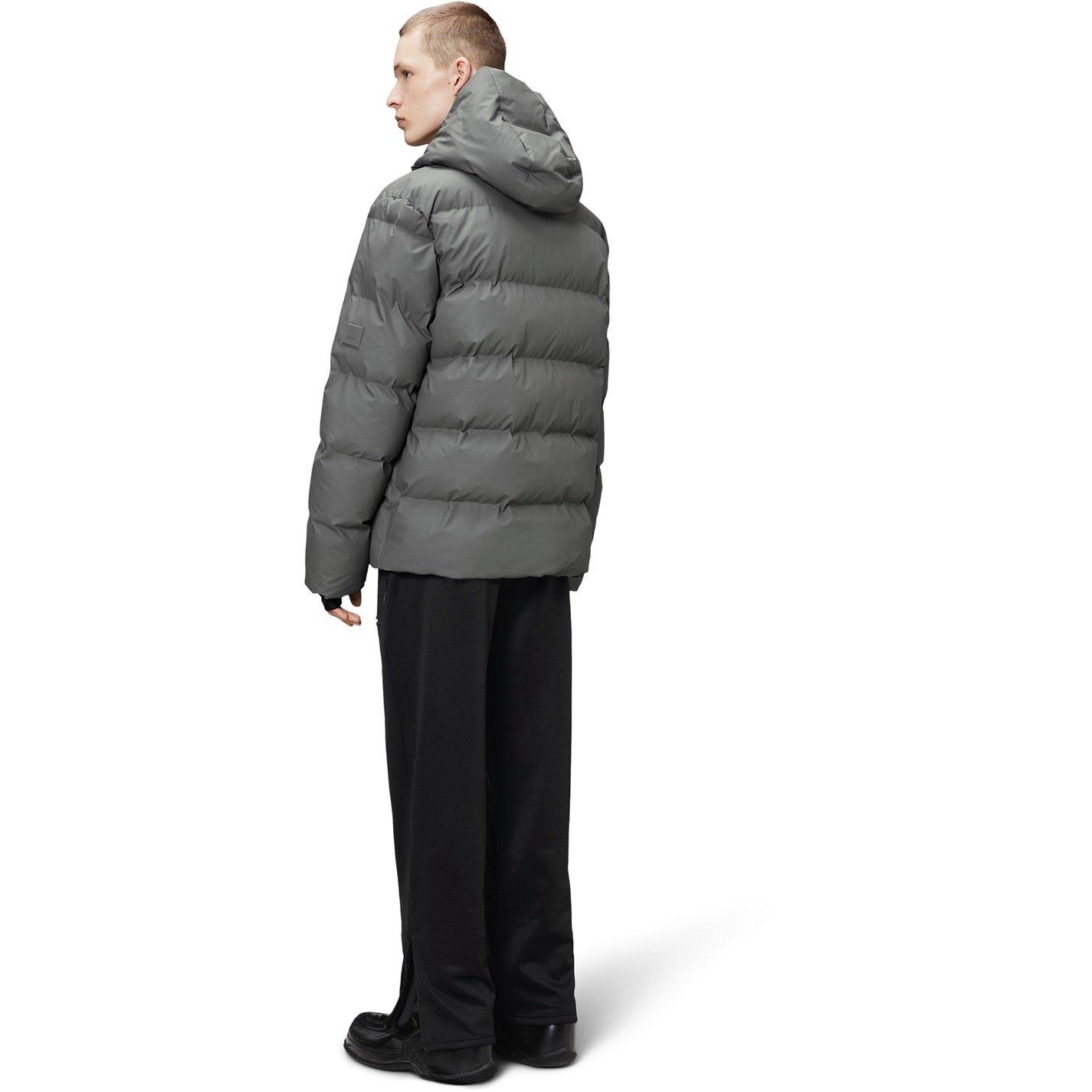 Grey-13 - Rains - Men's Alta Waterproof Hooded Short Puffer Jacket - 3