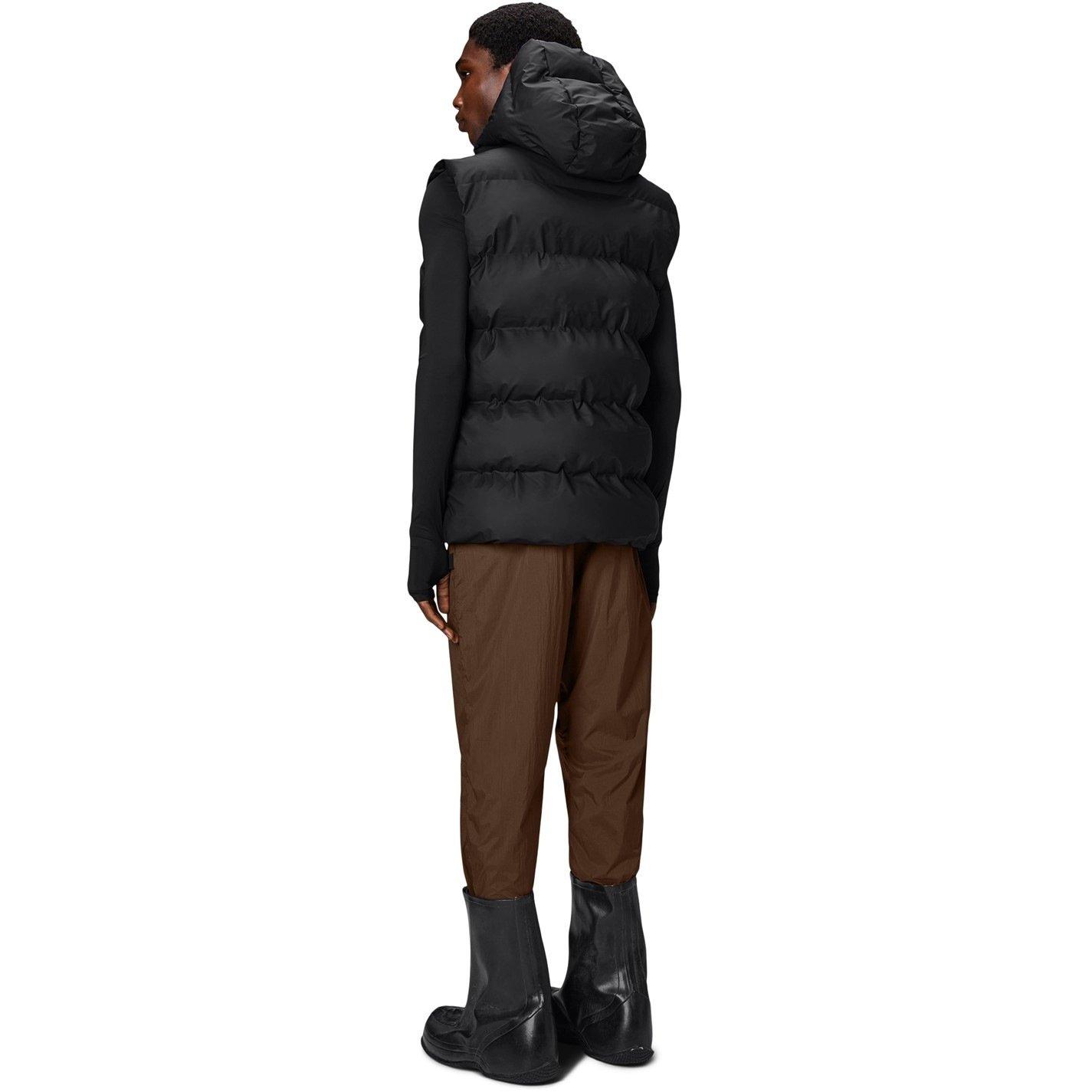 Black-01 - Rains - Men's Alta Waterproof Insulated Hooded Gilet - 4