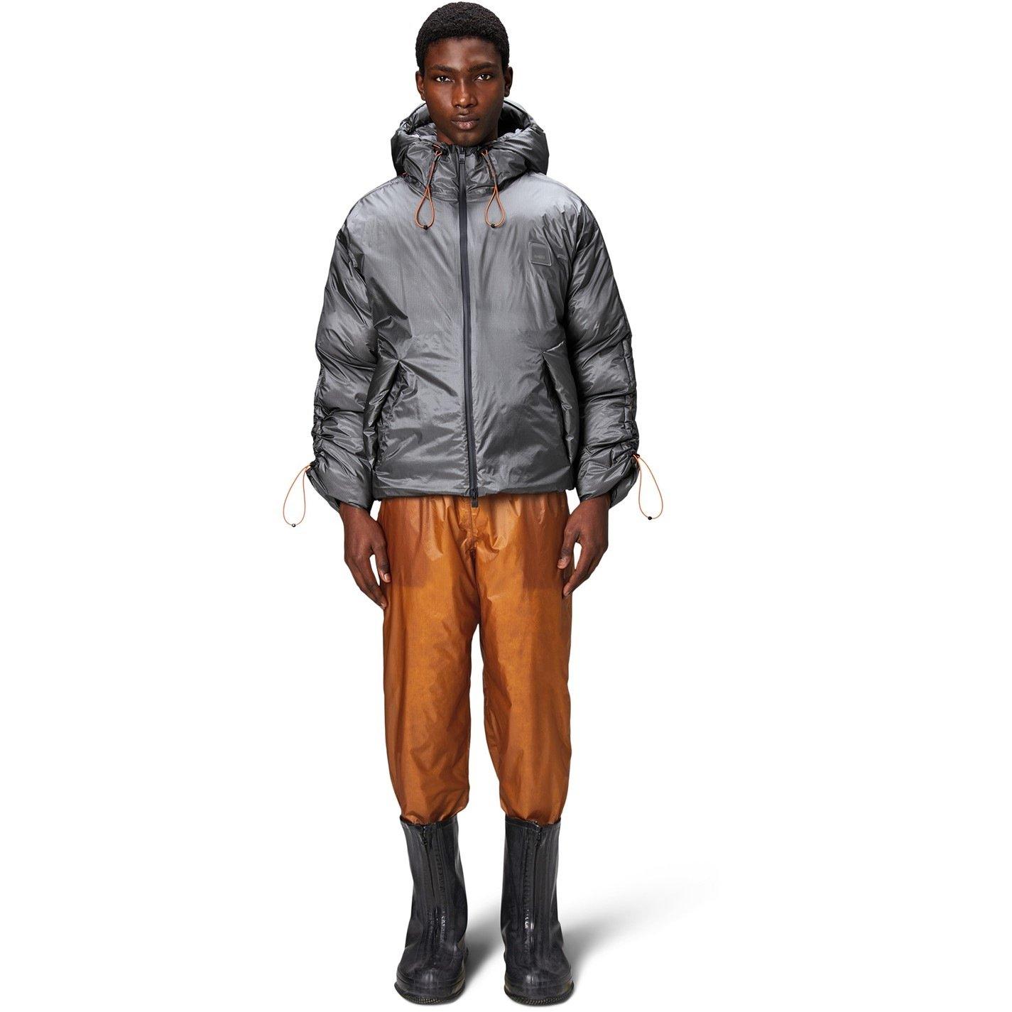 Grey-13 - Rains - Men's Kevo Vision Waterproof Windproof Short Puffer Jacket - 2