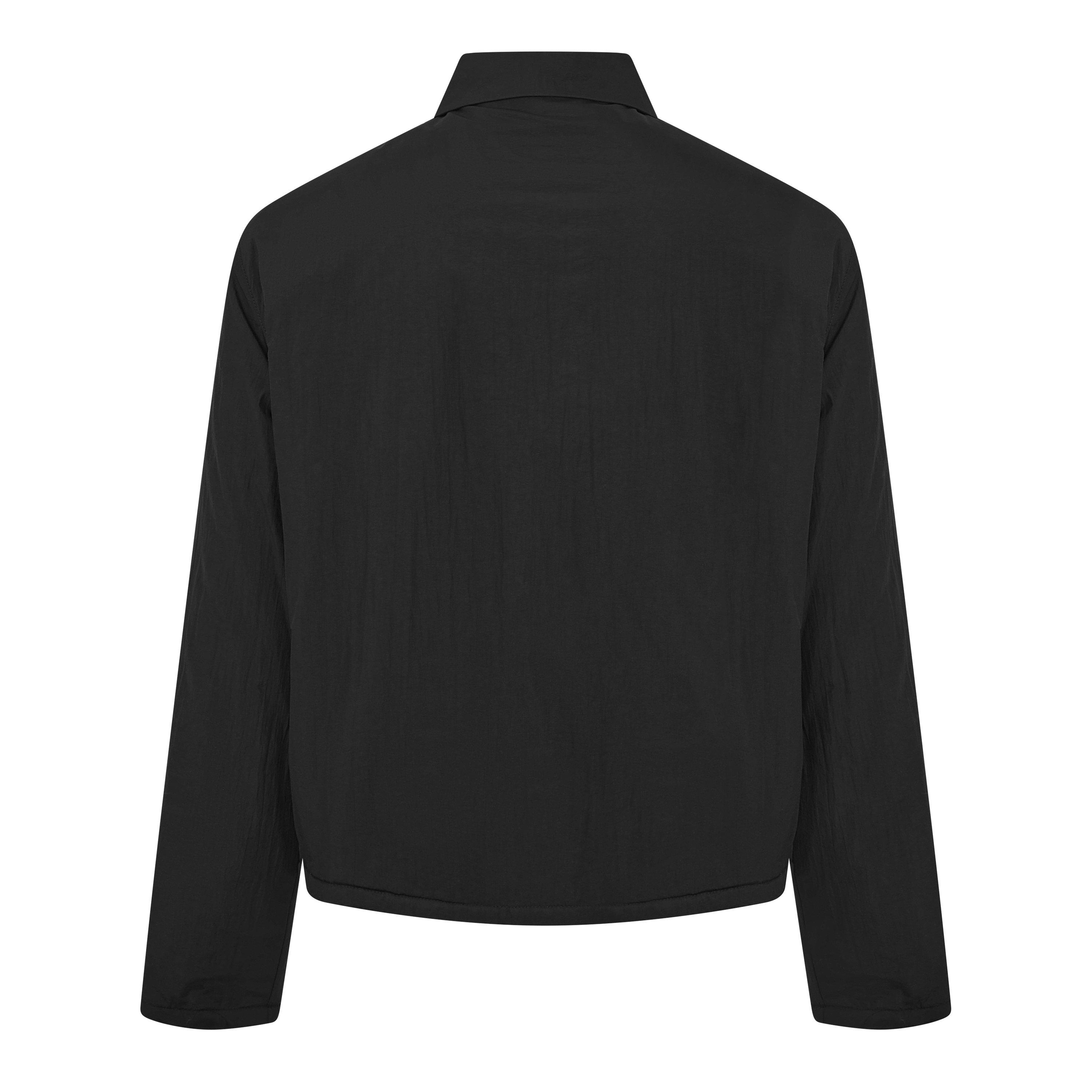 BLACK/001 - Ami Paris - Men's Ami de Coeur Padded Water-Repellent Long Sleeve Overshirt - 2