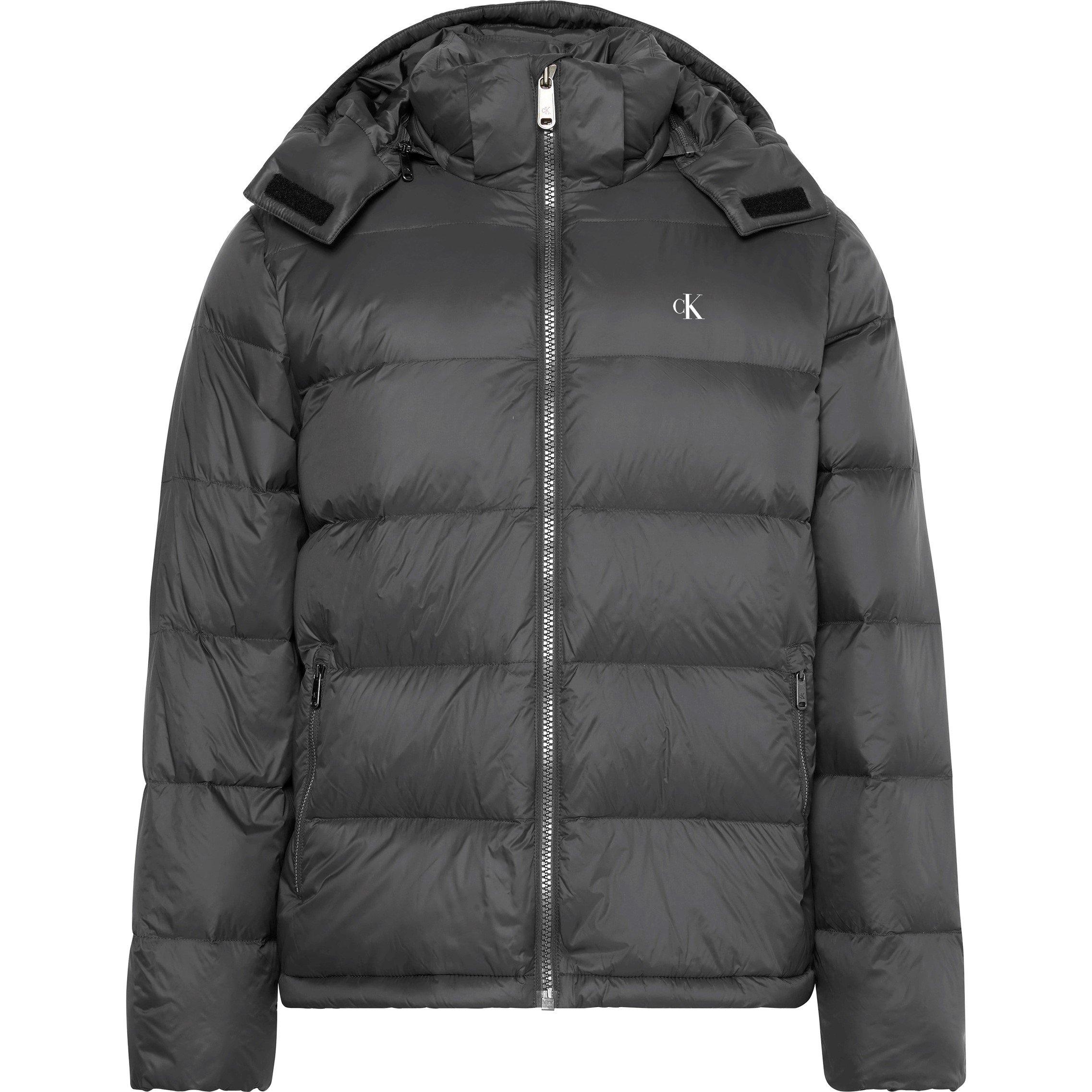 Calvin Klein Jeans Men's Essential Down Recycled Down Short Puffer Jacket - Asphalt Bac - L