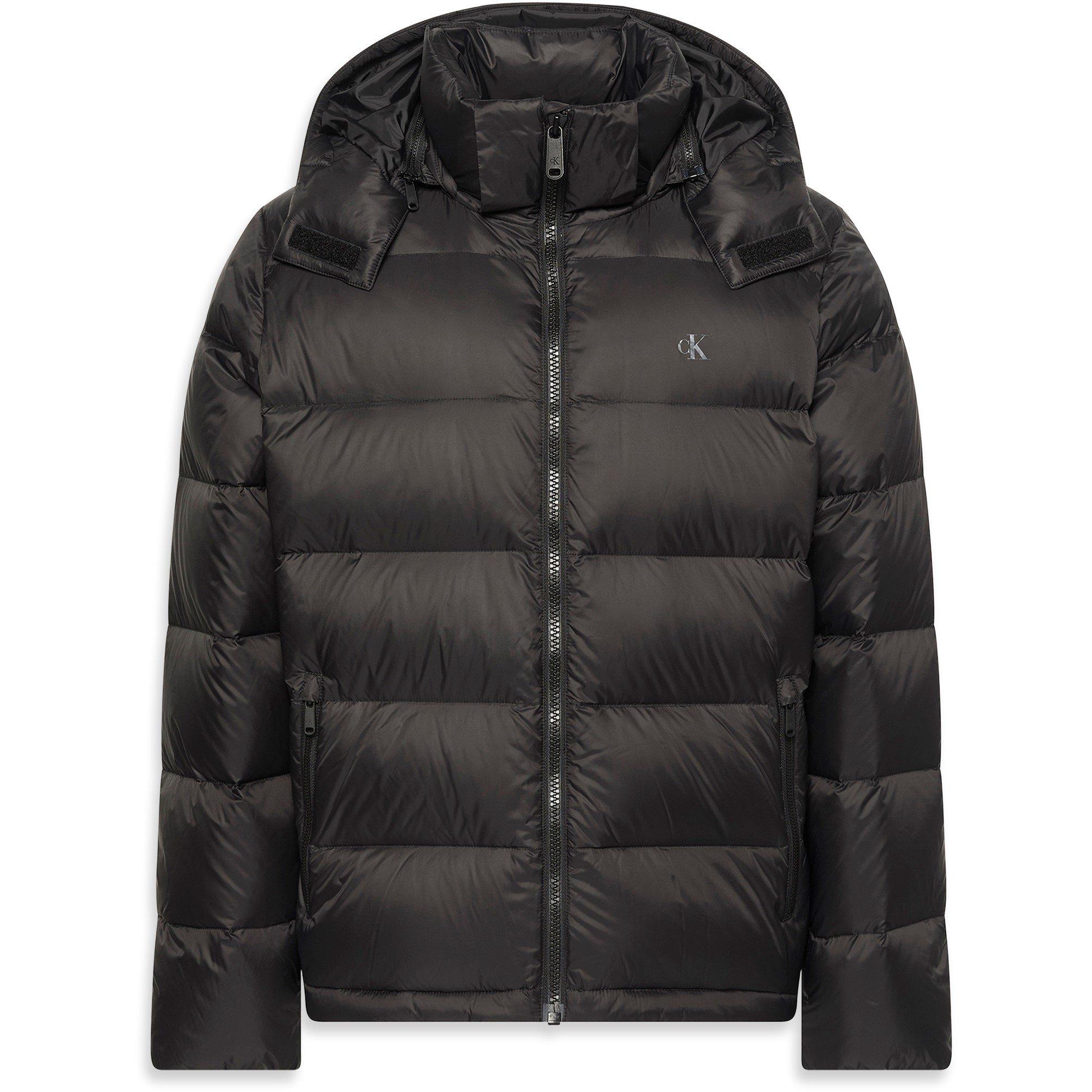 Calvin Klein Jeans Men's Essential Down Recycled Down Short Puffer Jacket - Black Ub1 - L