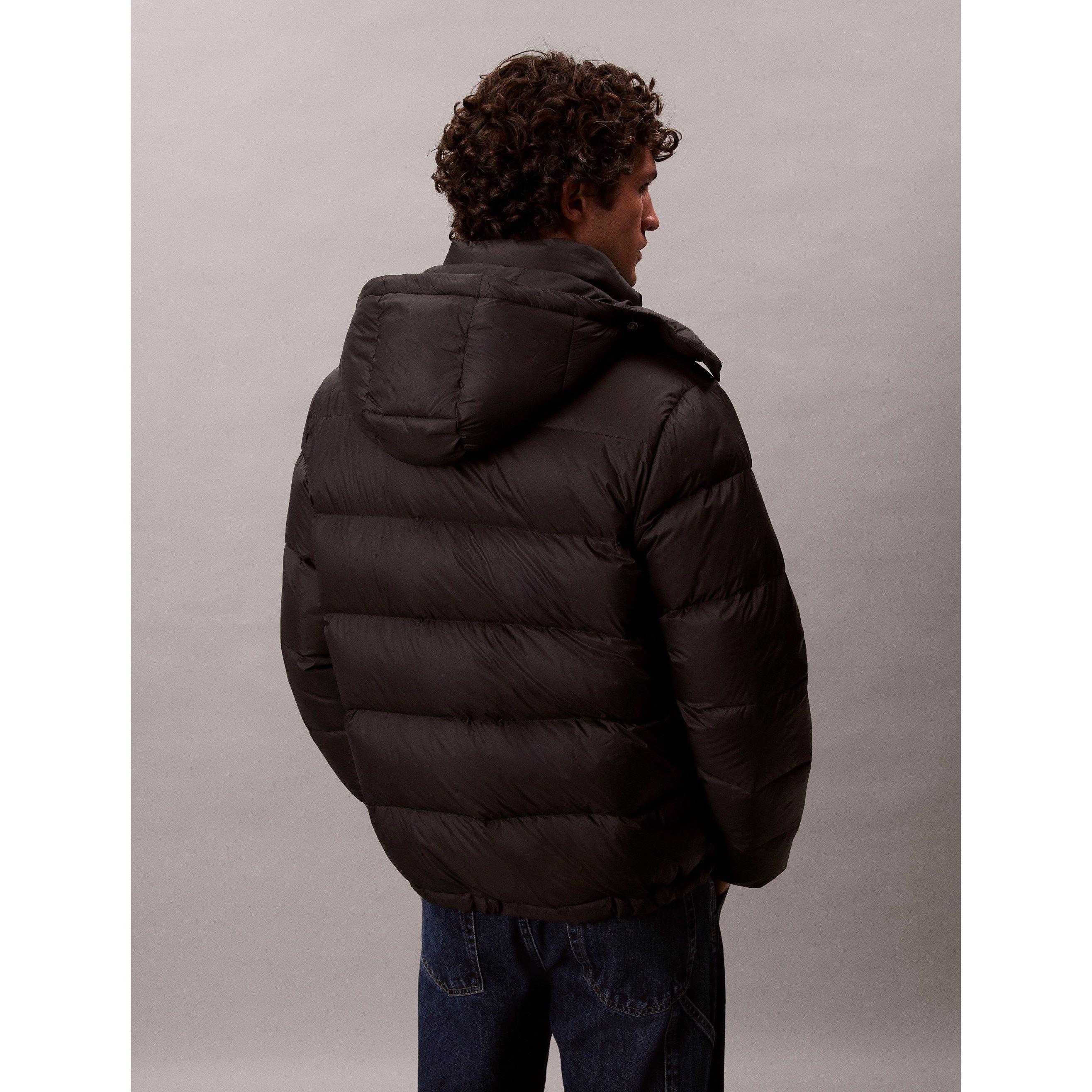 Black UB1 - Calvin Klein Jeans - Men's Essential Down Recycled Down Short Puffer Jacket - 4