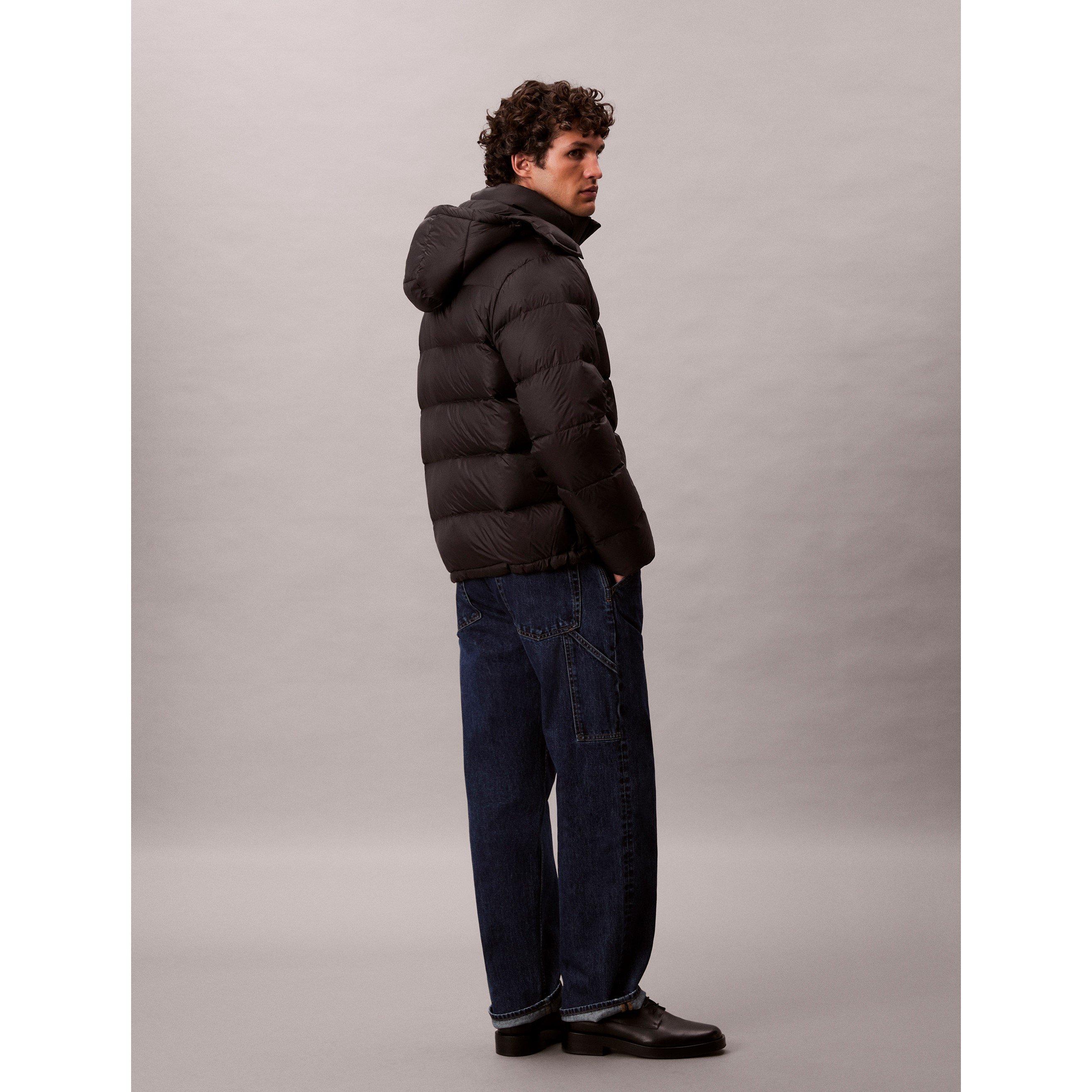 Black UB1 - Calvin Klein Jeans - Men's Essential Down Recycled Down Short Puffer Jacket - 6
