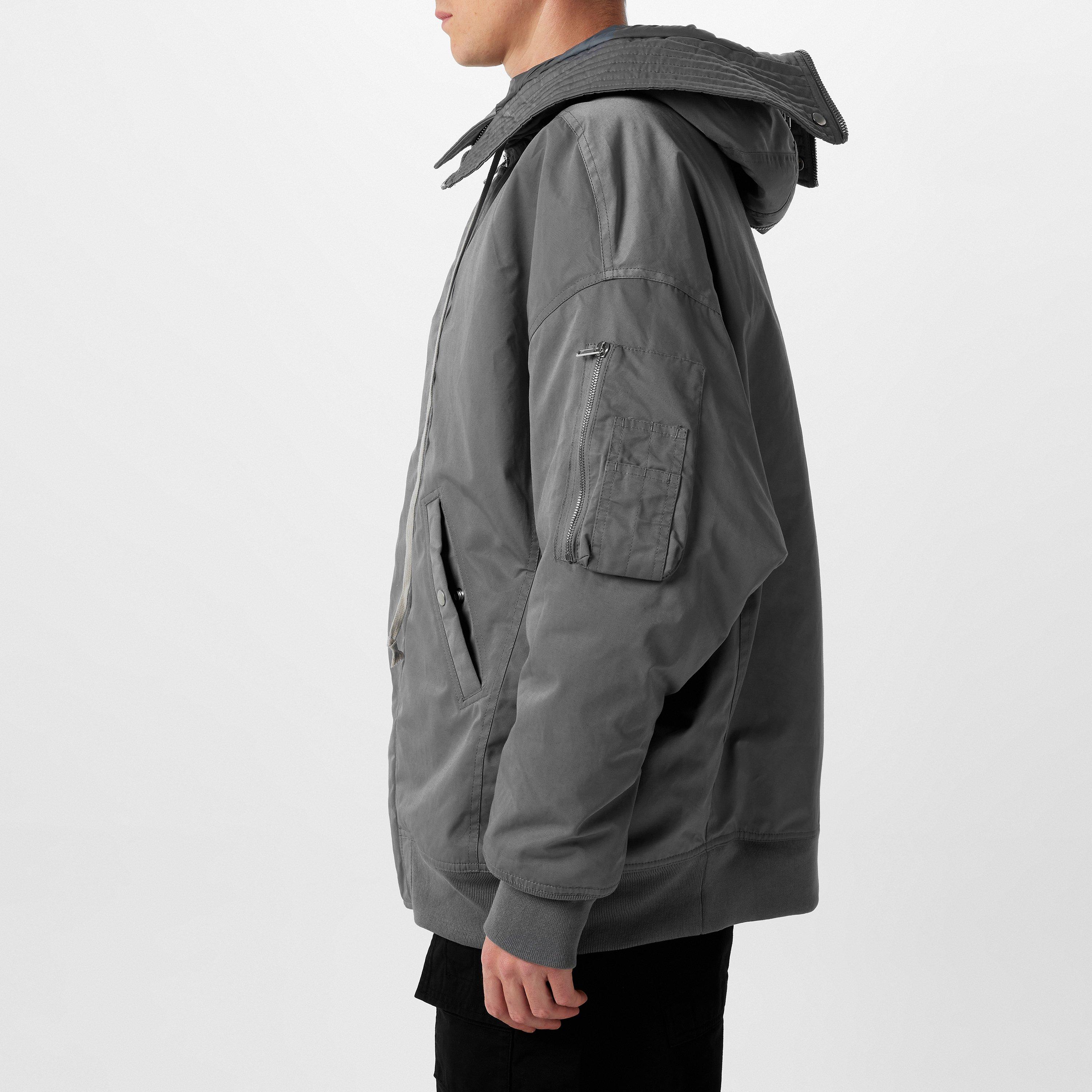 Rick Owens Drkshdw | Hooded Longline Shell-Down Bomber