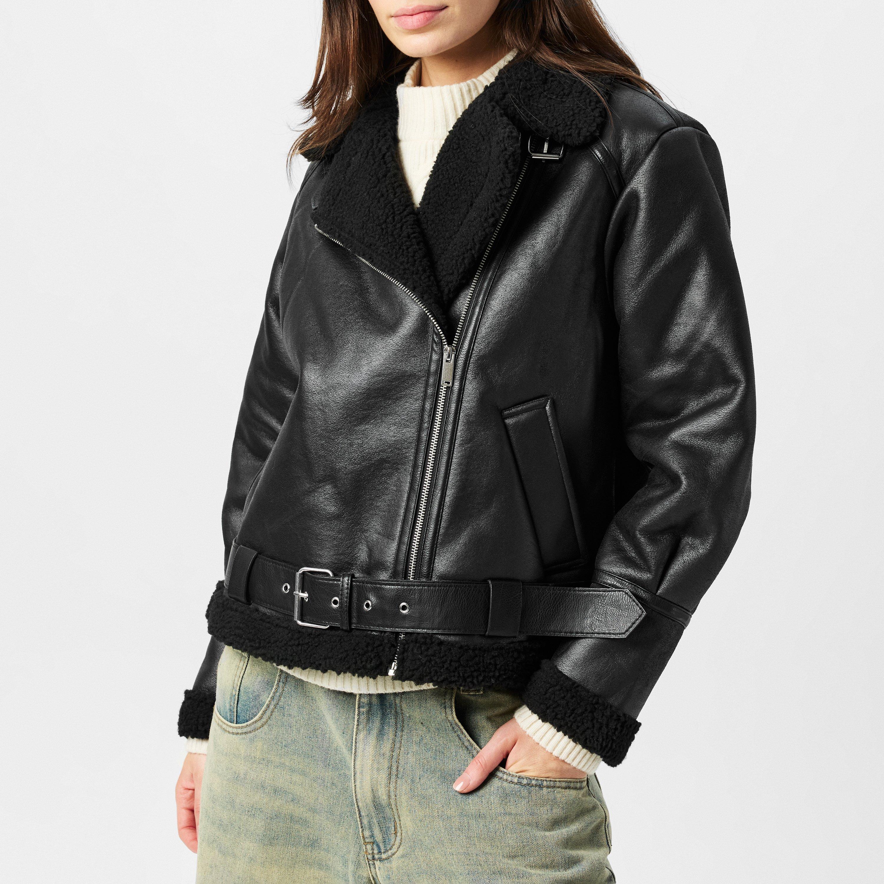 Crna - Vero Moda - Women's Joanna Aviator Jacket - 3