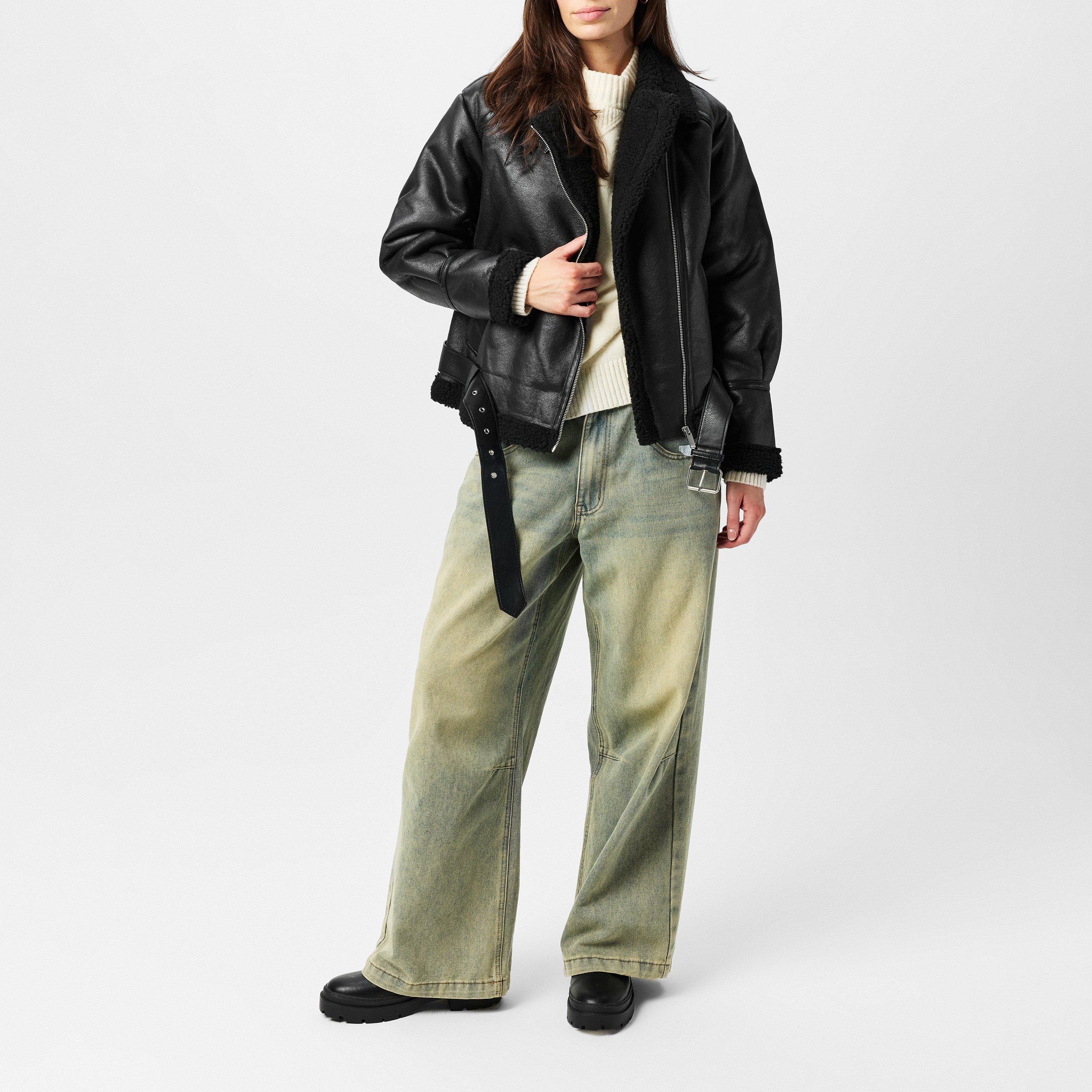 Crna - Vero Moda - Women's Joanna Aviator Jacket - 7